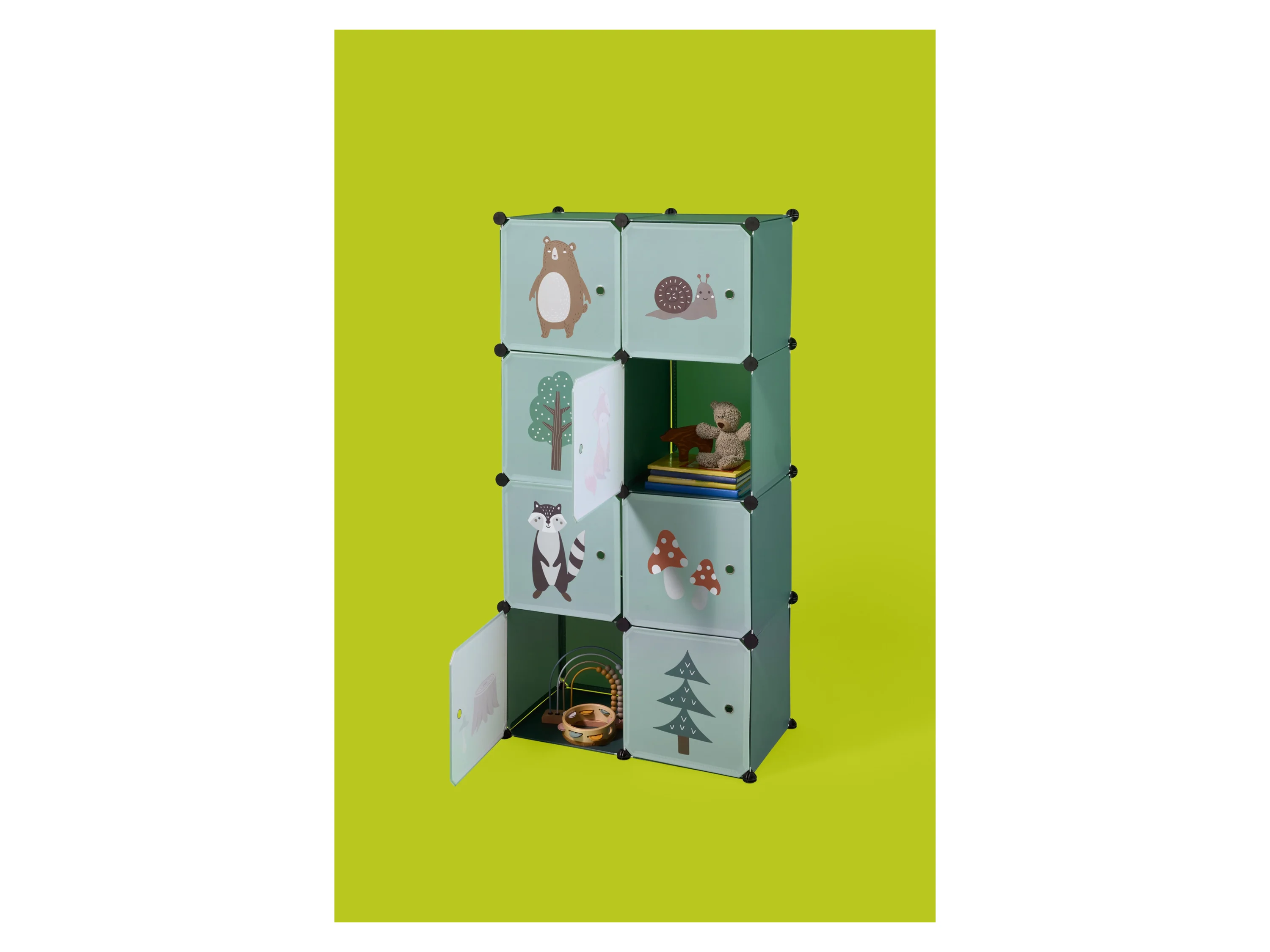 LUPILU® Kinder-Steckregal, 74 x 36 x 144 cm (Fuchs) – Bild 2 von 4