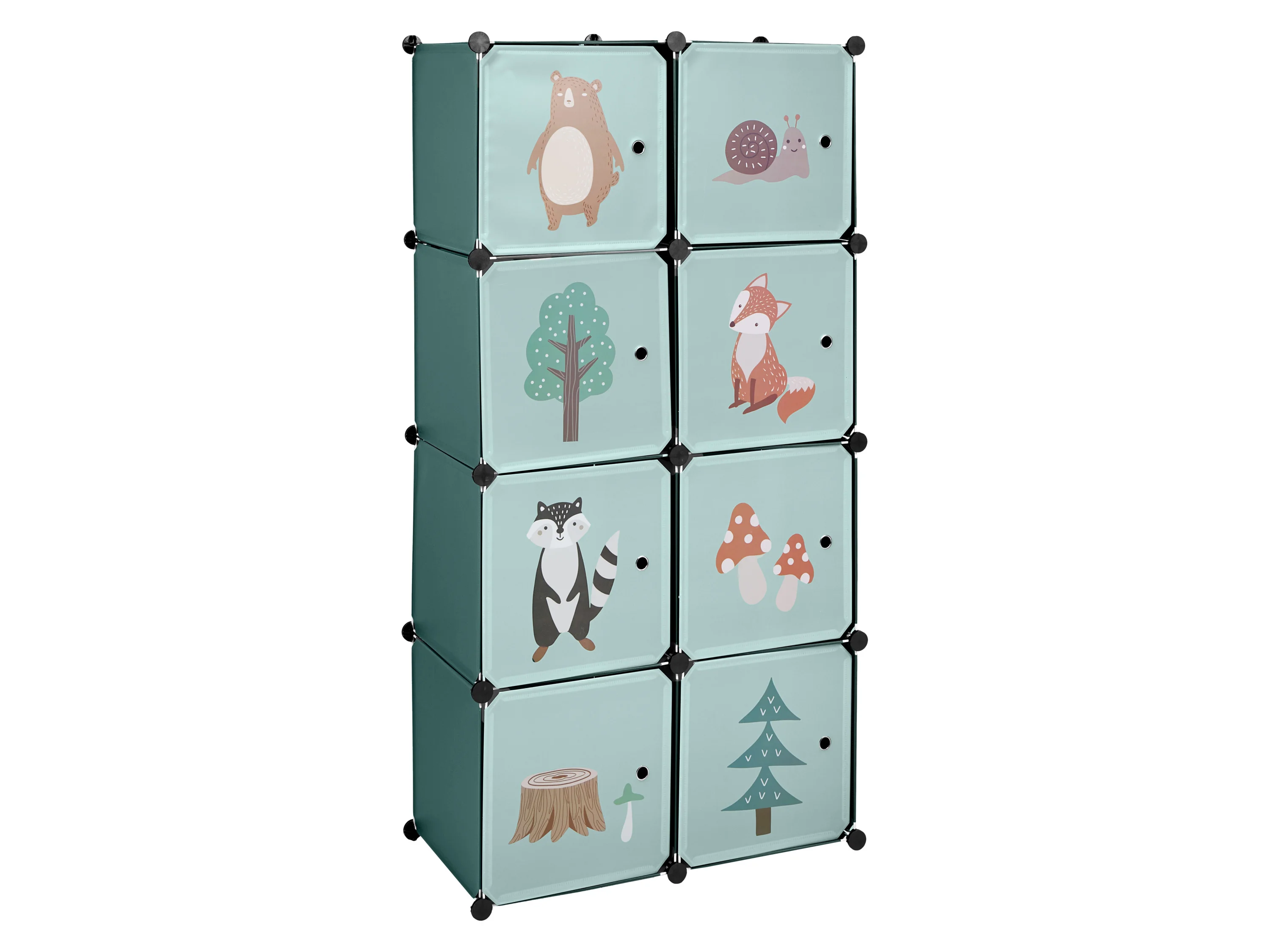 LUPILU® Kinder-Steckregal, 74 x 36 x 144 cm (Fuchs) – Bild 4 von 4