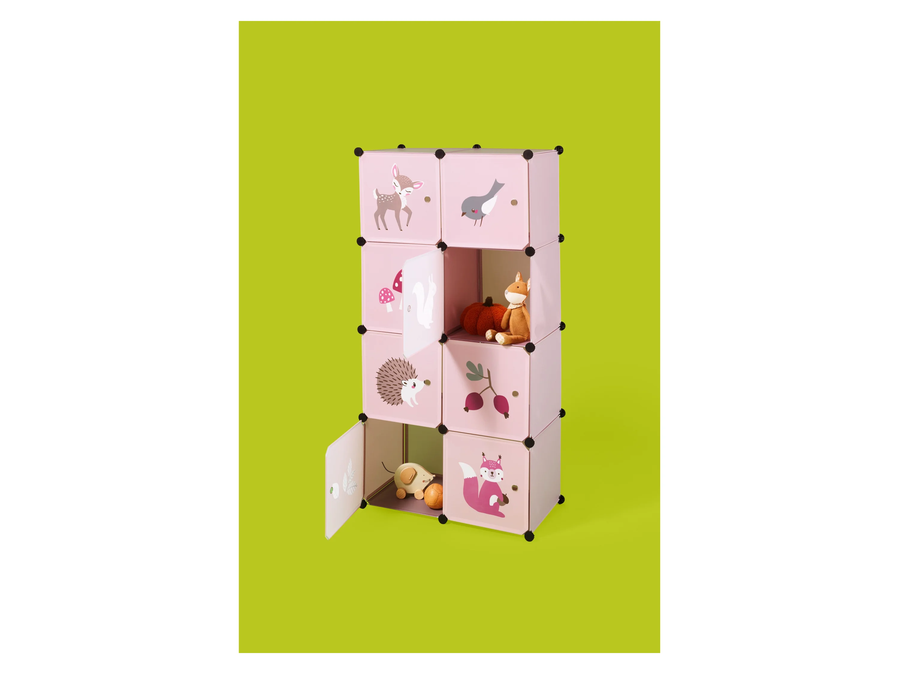 LUPILU® Kinder-Steckregal, 74 x 36 x 144 cm (Reh) – Bild 2 von 4