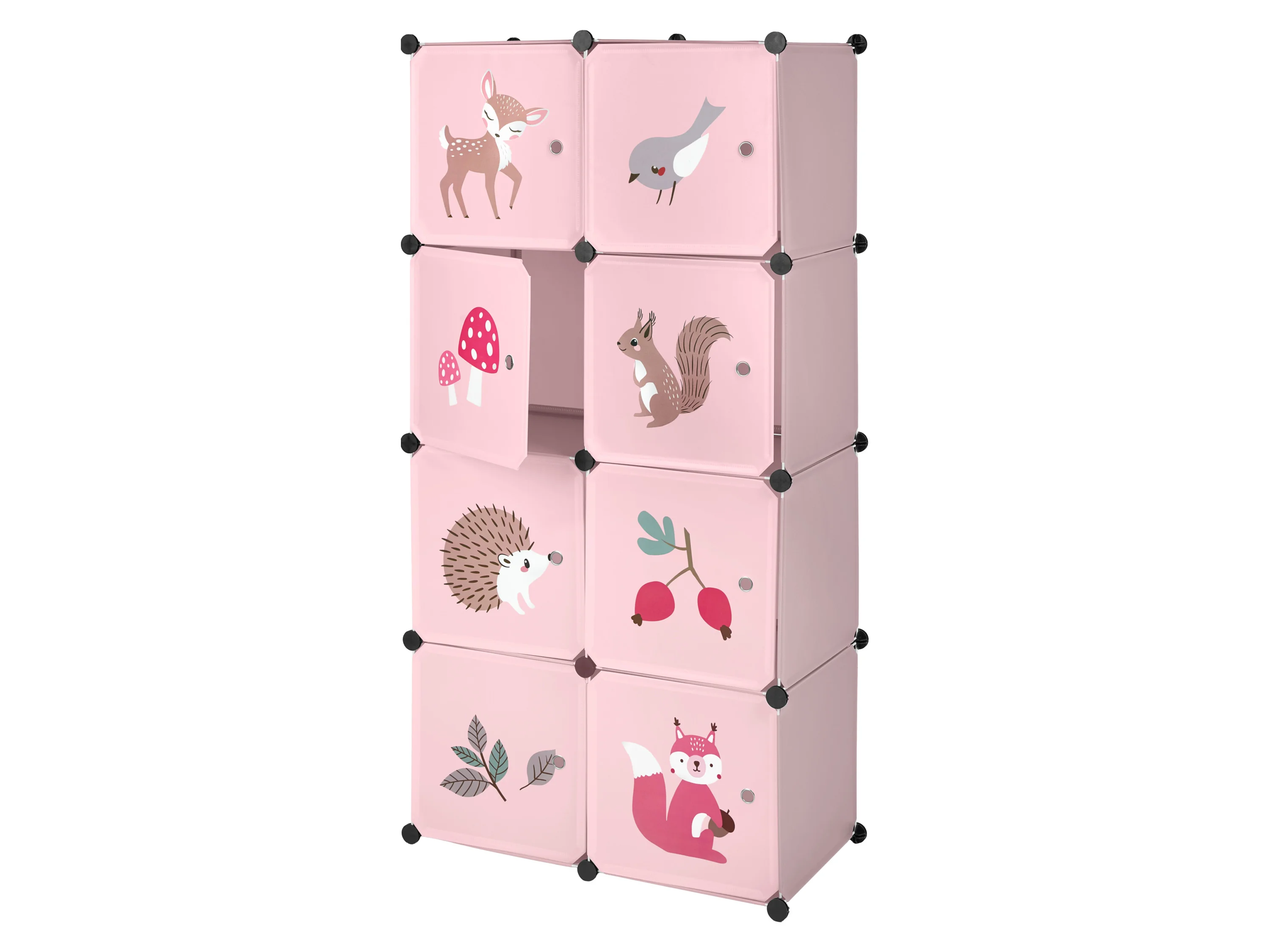 LUPILU® Kinder-Steckregal, 74 x 36 x 144 cm (Reh) – Bild 3 von 4