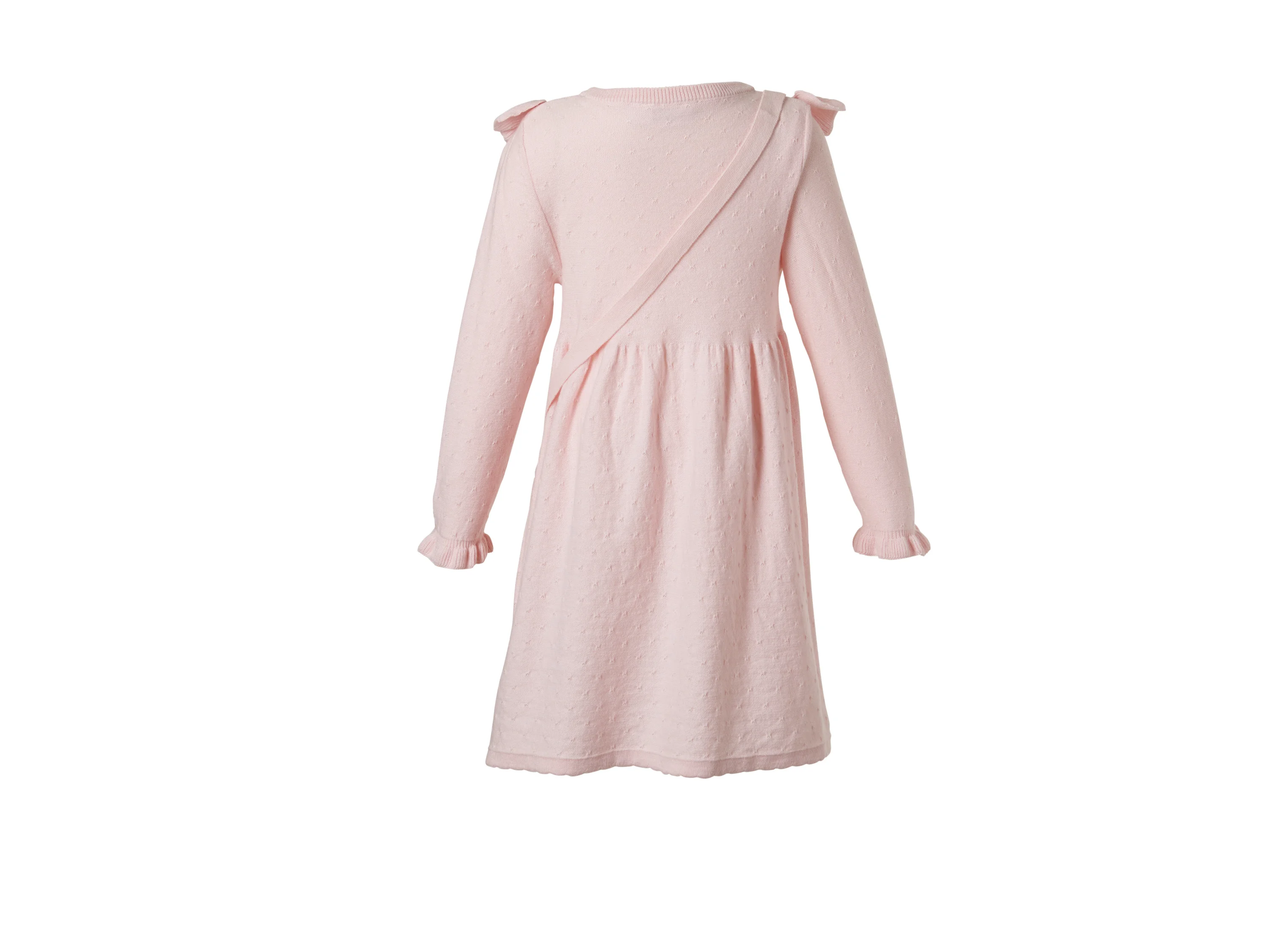 LUPILU® Kinder Strickkleid mit Tasche (Pink, 98/104) – Bild 3 von 4