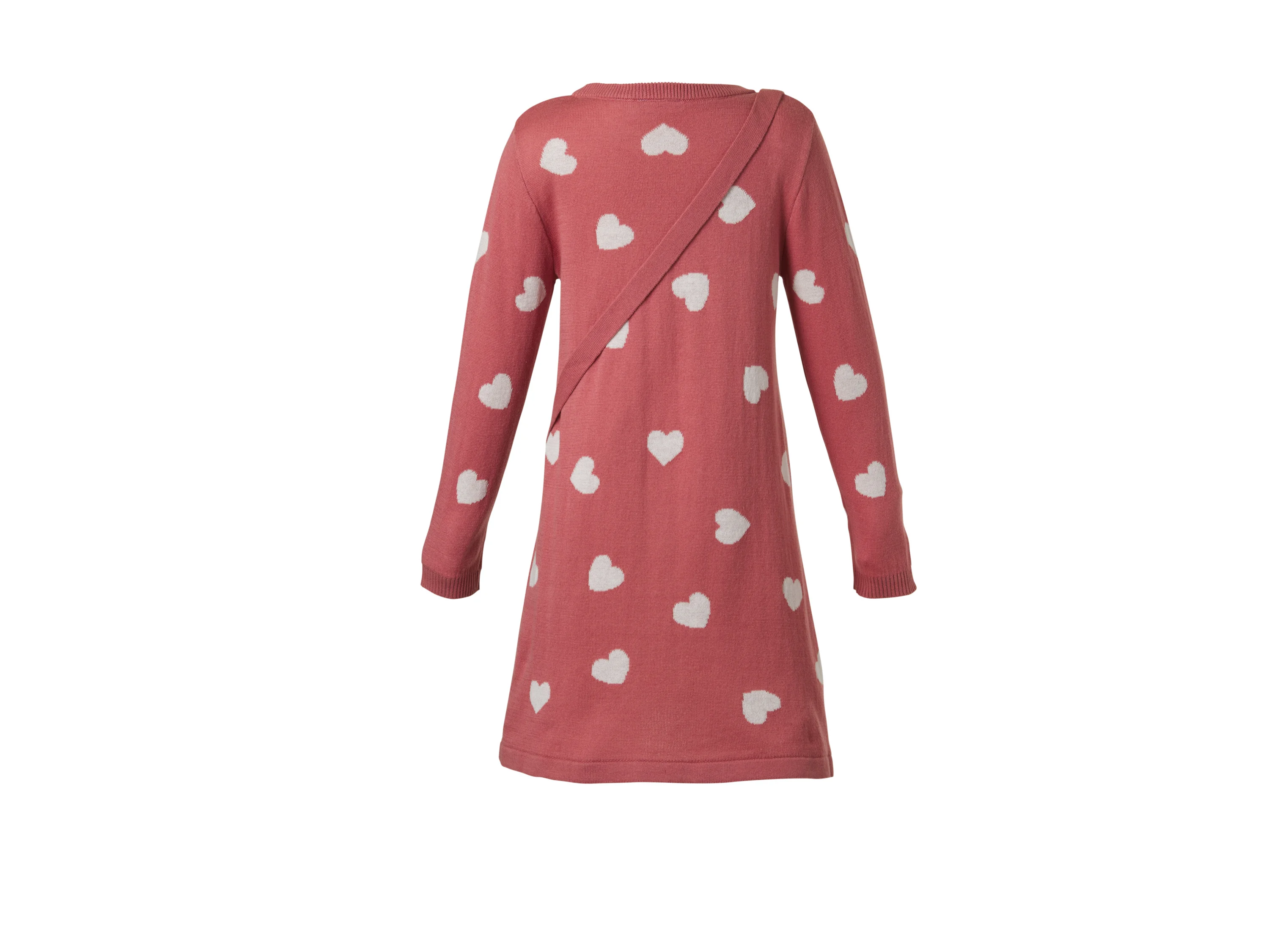 LUPILU® Kinder Strickkleid mit Tasche (Rosa, 98/104) – Bild 3 von 3