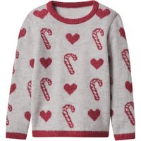 LUPILU® Kinder-Strickpullover (Hellgrau, 122/128)