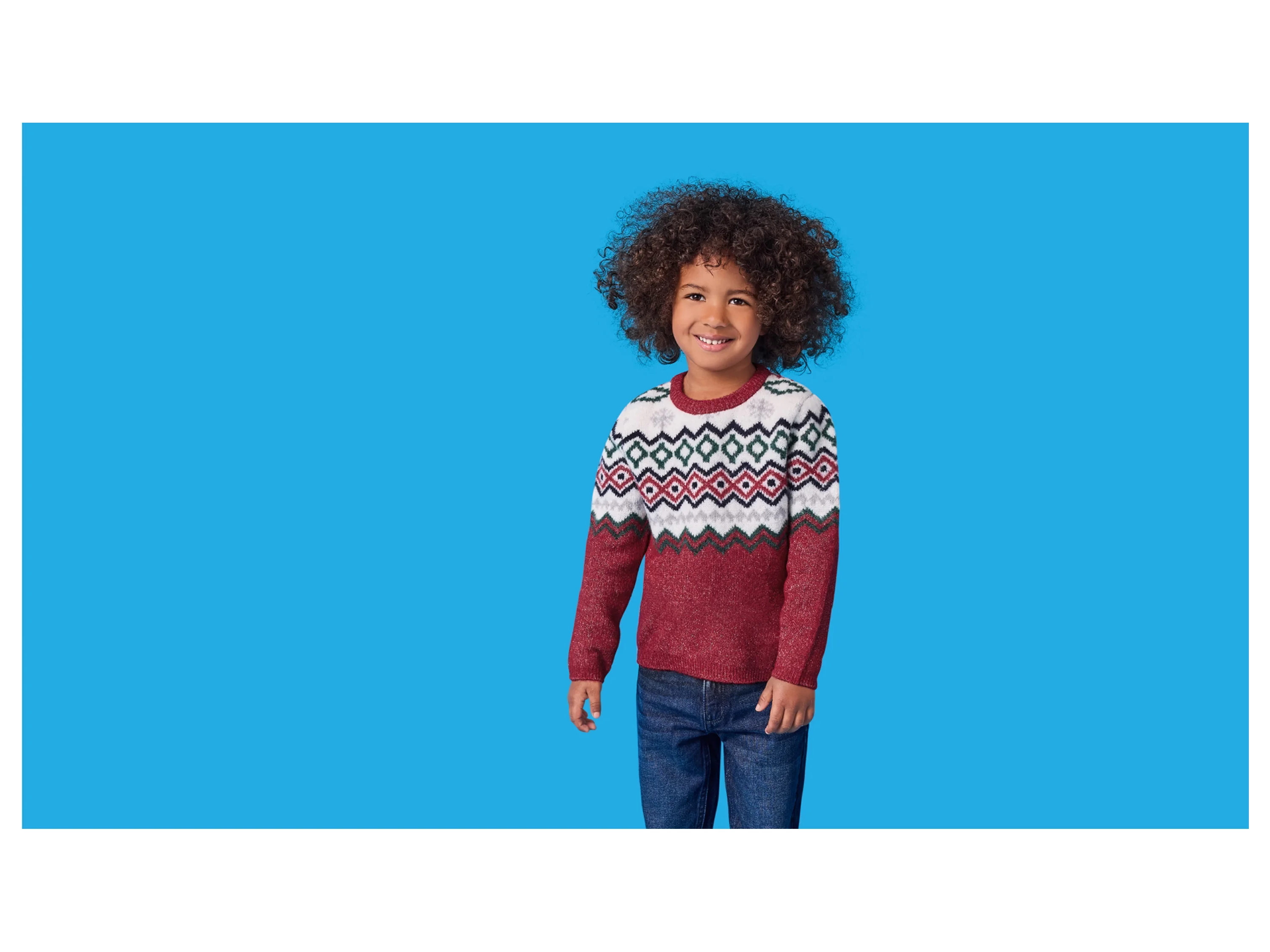 LUPILU® Kinder-Strickpullover (Rot, 110/116) – Bild 2 von 3