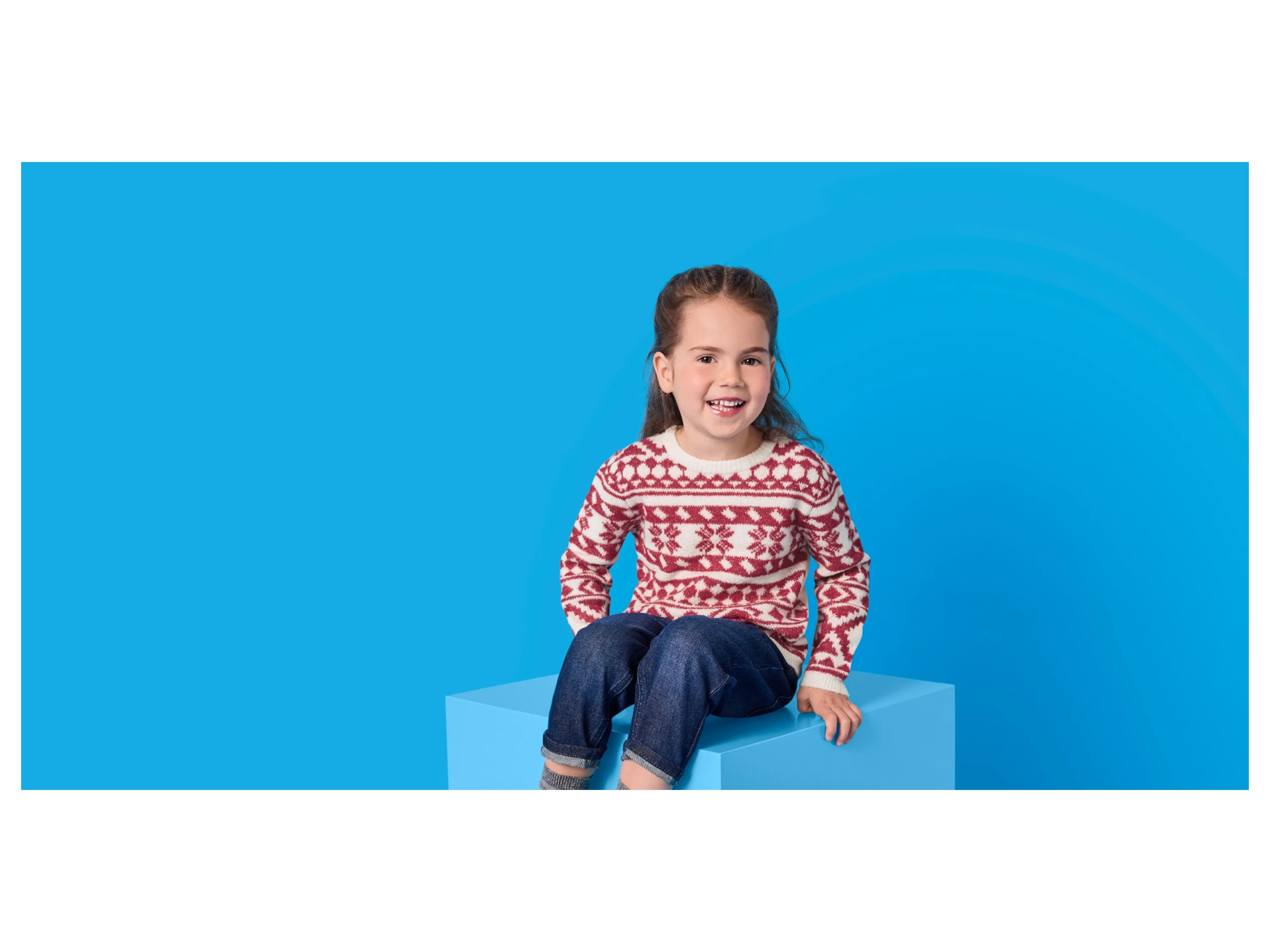 LUPILU® Kinder-Strickpullover (Weiß, 98/104) – Bild 2 von 4