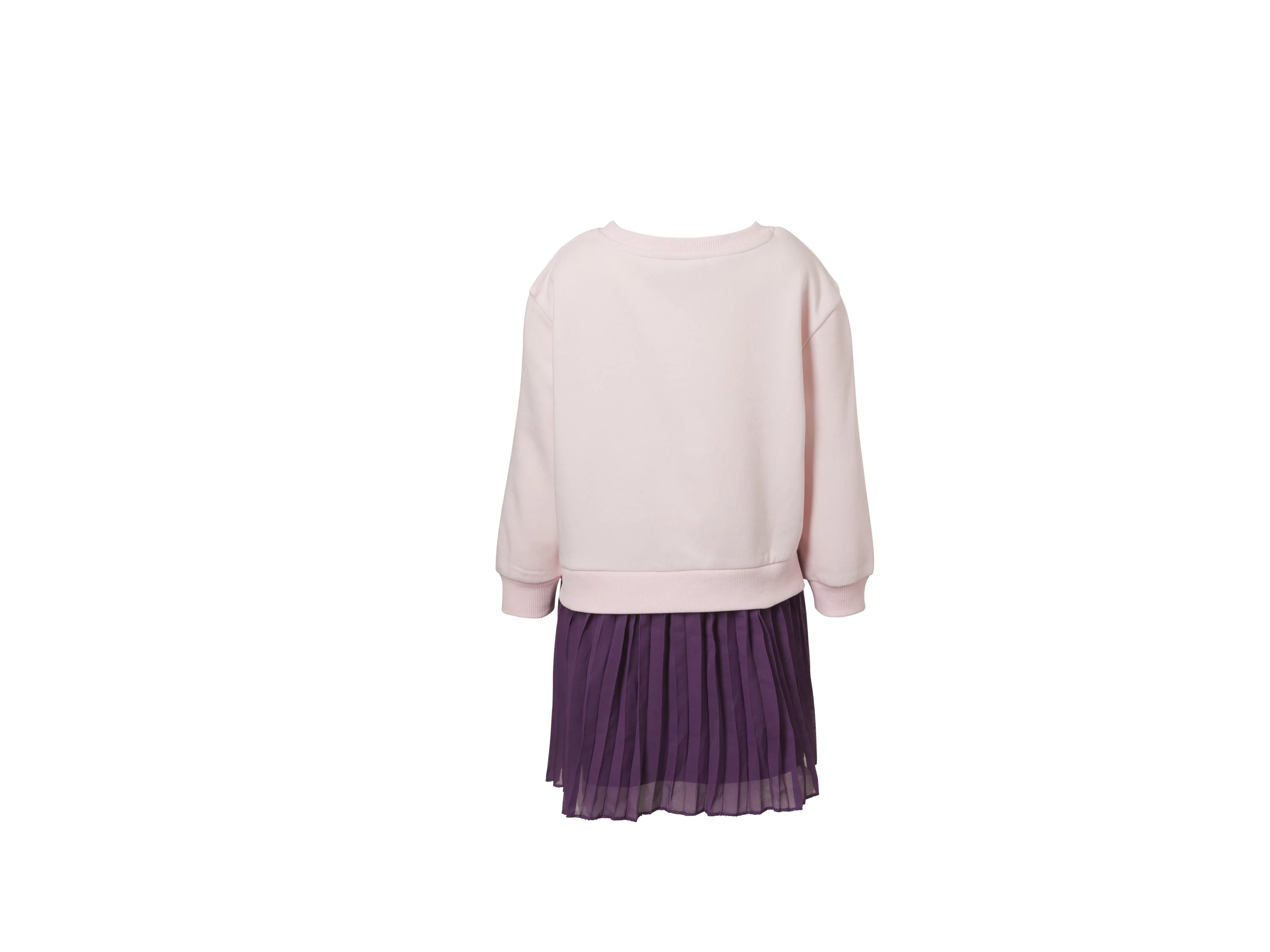 LUPILU® Kinder Sweatkleid (Lila, 98/104) – Bild 3 von 3