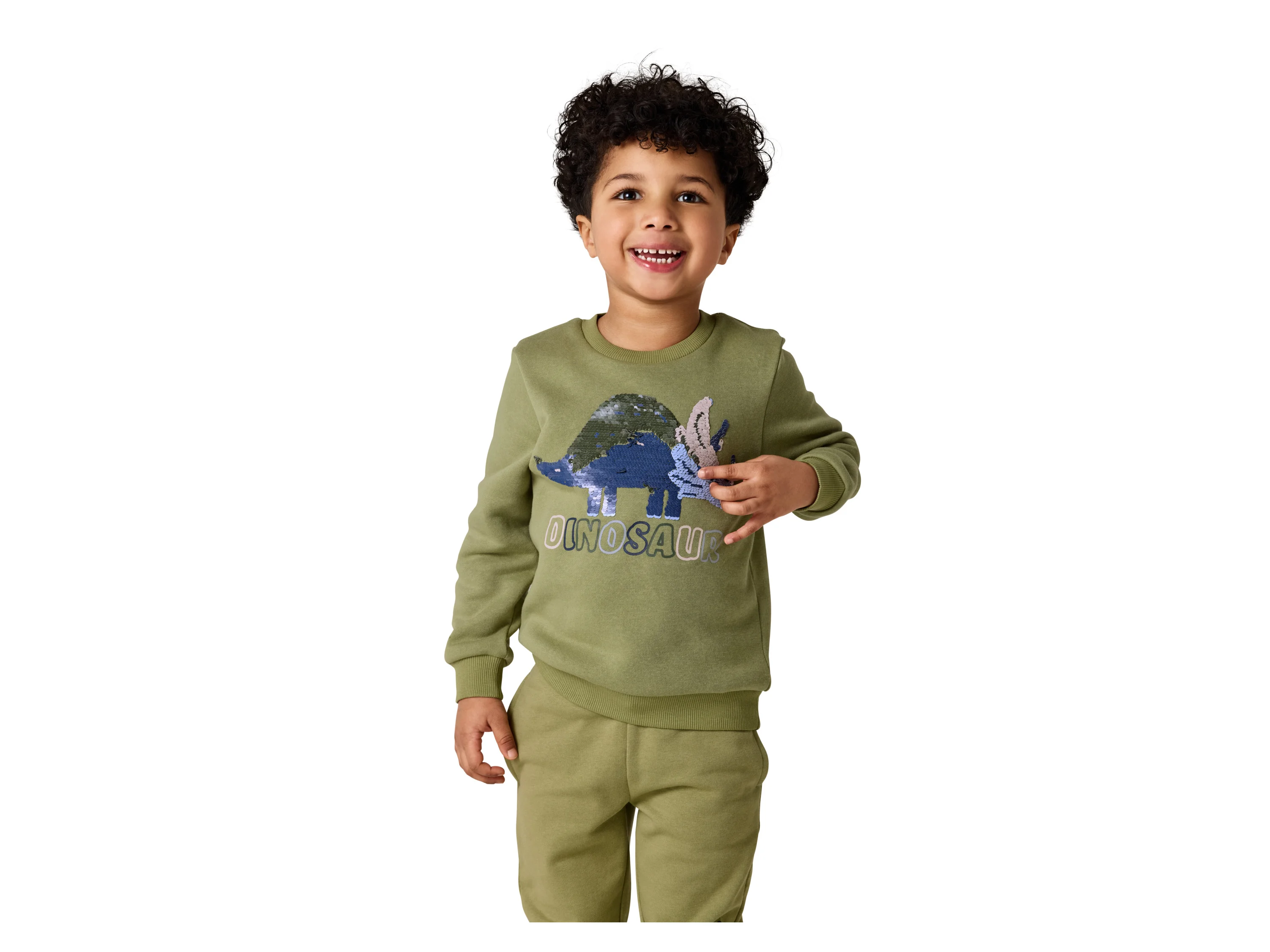 LUPILU® Kinder Sweatpullover (Grün, 98/104) – Bild 2 von 4