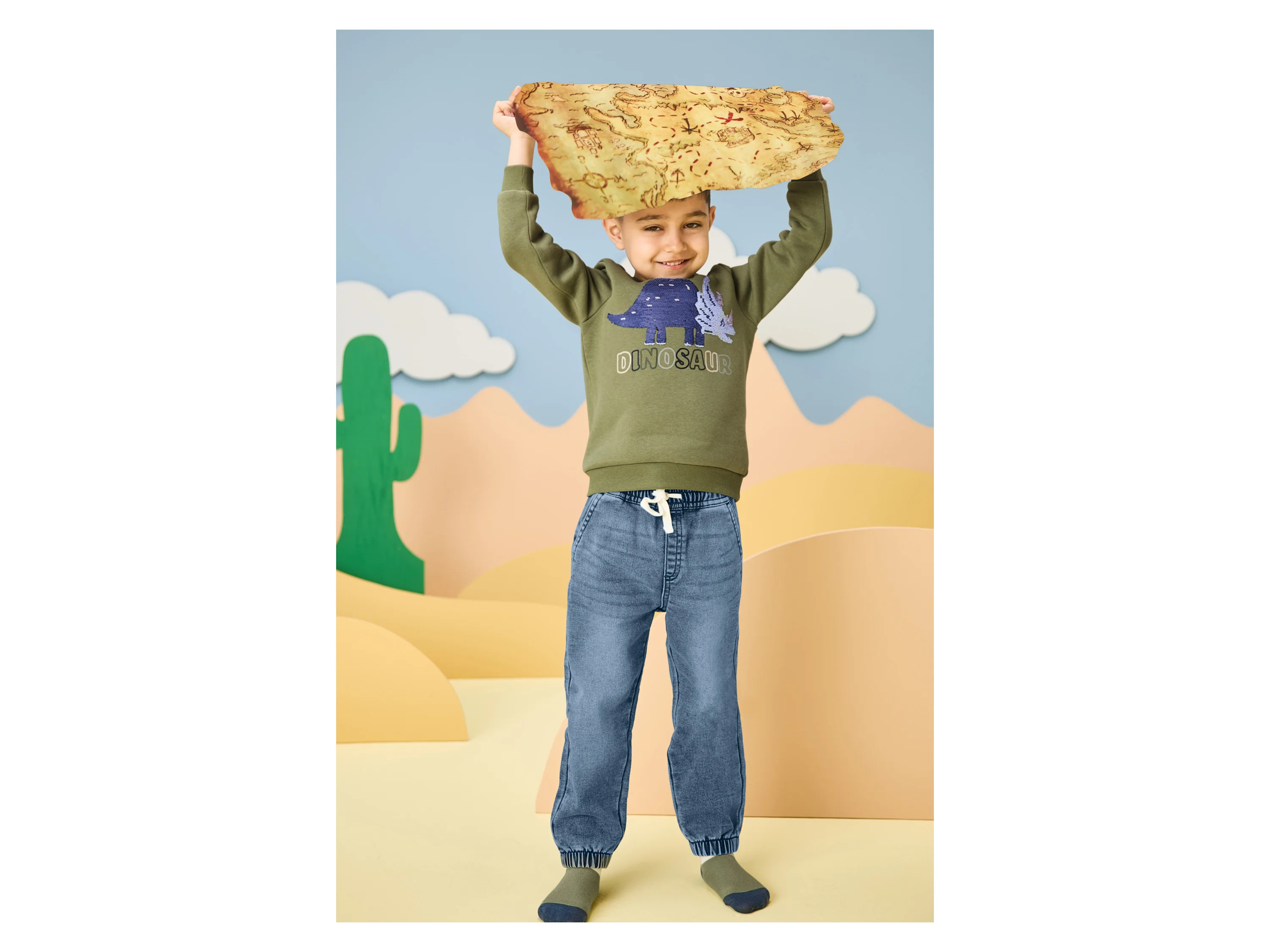 LUPILU® Kinder Sweatpullover (Grün, 98/104) – Bild 4 von 4