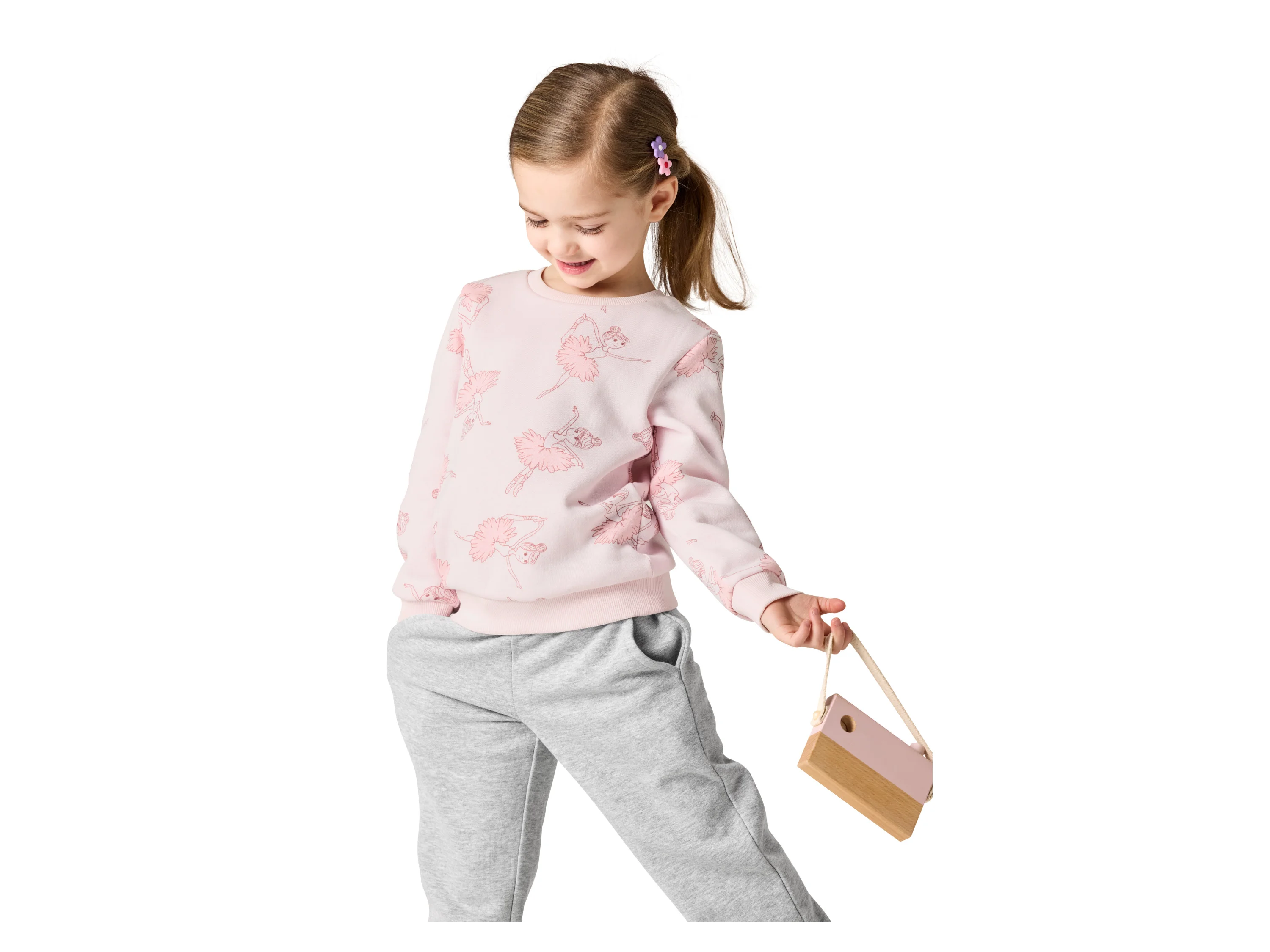 LUPILU® Kinder Sweatpullover (Koralle, 98/104) – Bild 2 von 3