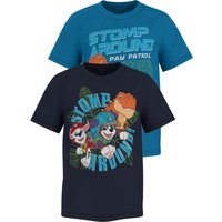 LUPILU® Kinder T-Shirts, 2 Stück (navy/blau, 98/104)