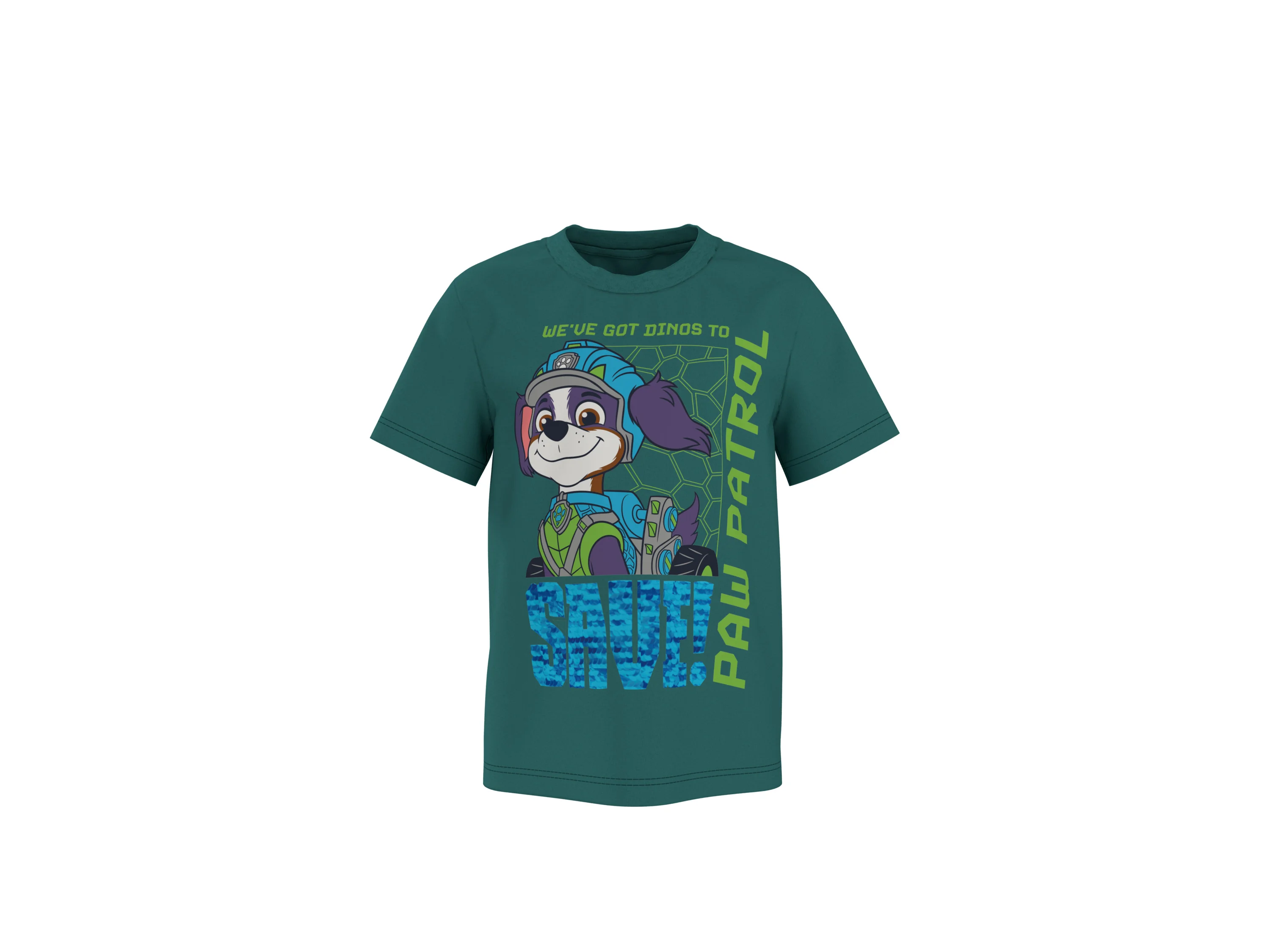 LUPILU® Kinder T-Shirts, 2 Stück (Grün/Weiß, 110/116) – Bild 2 von 4