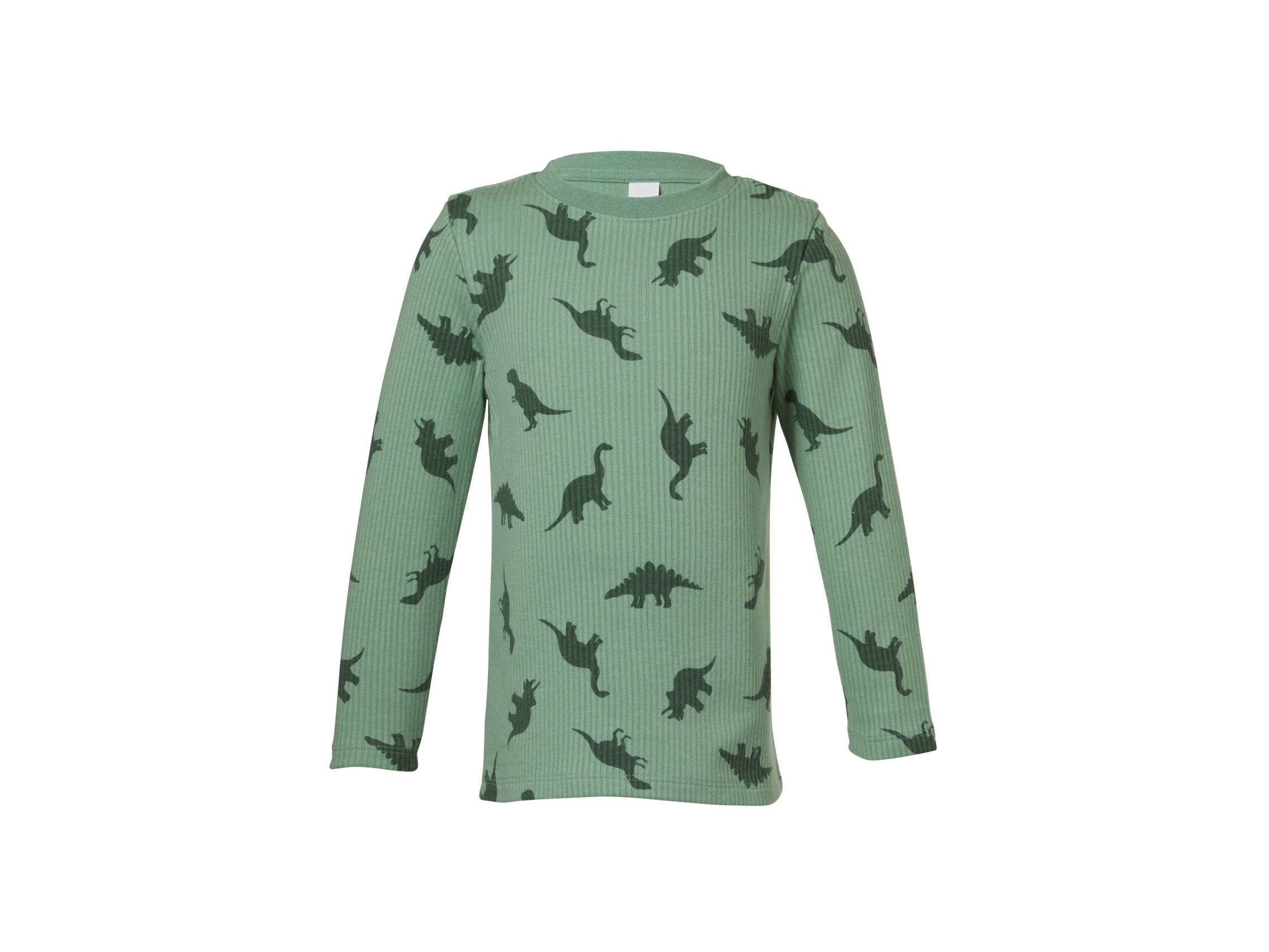 LUPILU® Kinder-Thermo-Langarmshirt, 2 Stück (grün/hellgrau, 110/116) – Bild 4 von 4