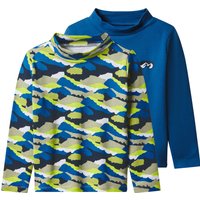 LUPILU® Kinder Thermo-Langarmshirts, 2 Stück (Blau, 86/92)