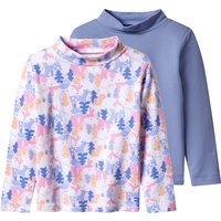 LUPILU® Kinder Thermo-Langarmshirts, 2 Stück (Hellblau, 86/92)