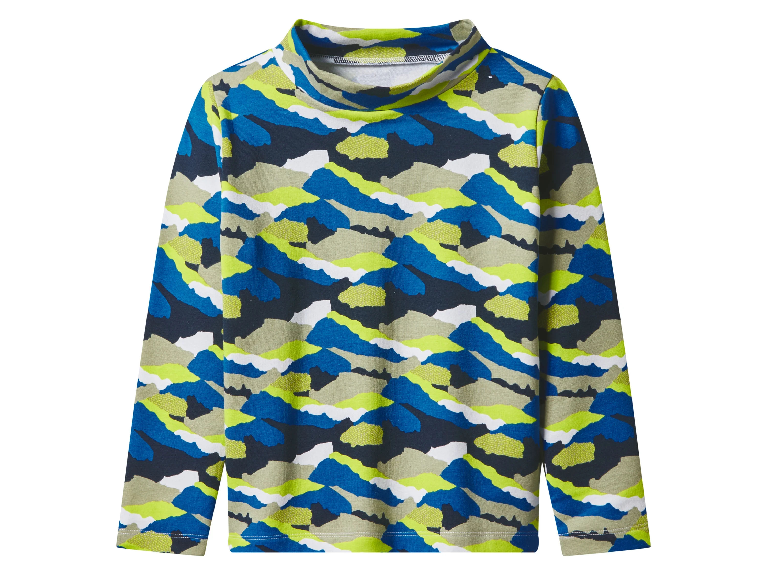 LUPILU® Kinder Thermo-Langarmshirts, 2 Stück (blau/gemustert, 86/92) – Bild 3 von 4