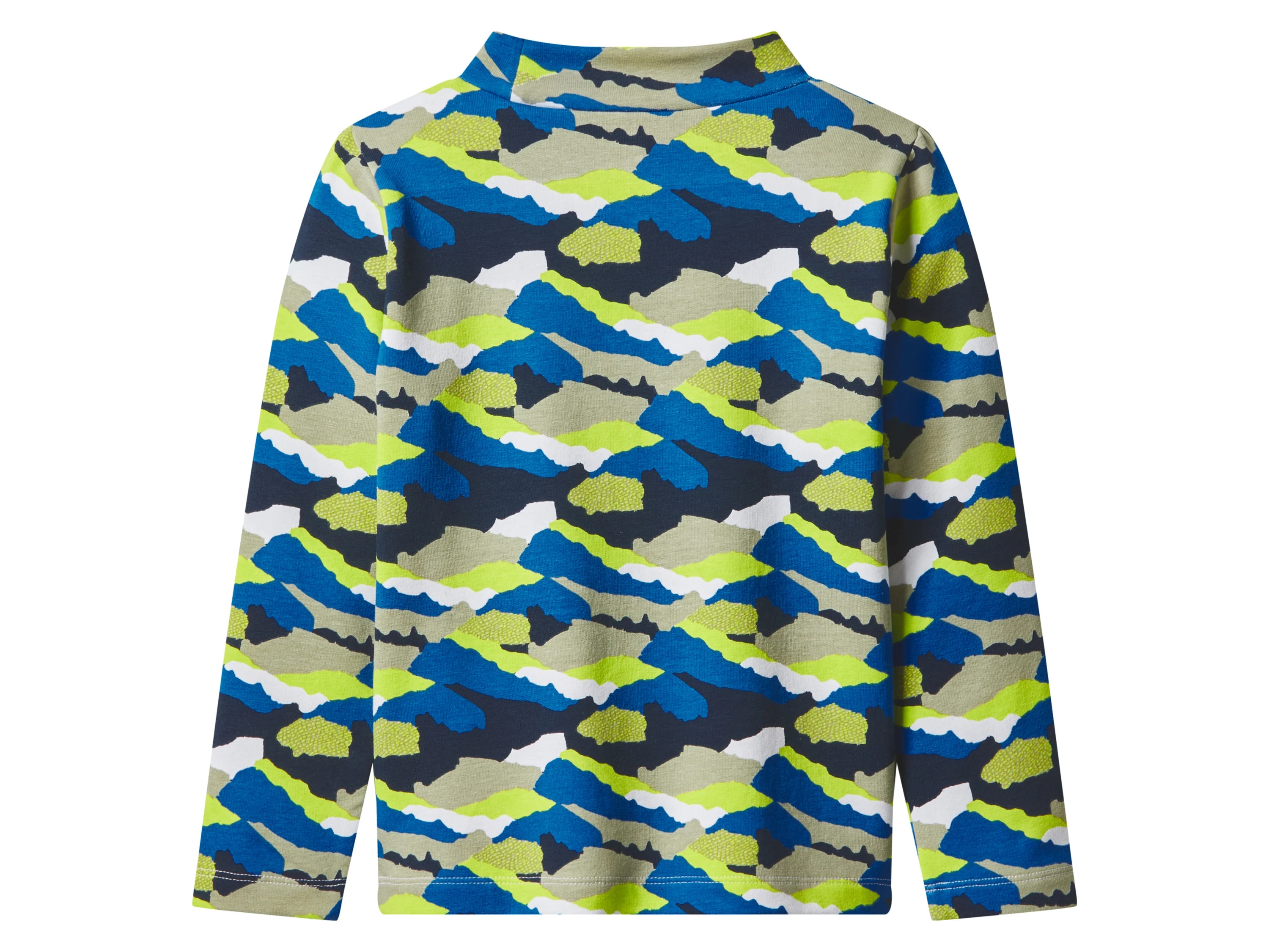 LUPILU® Kinder Thermo-Langarmshirts, 2 Stück (blau/gemustert, 98/104) – Bild 4 von 4