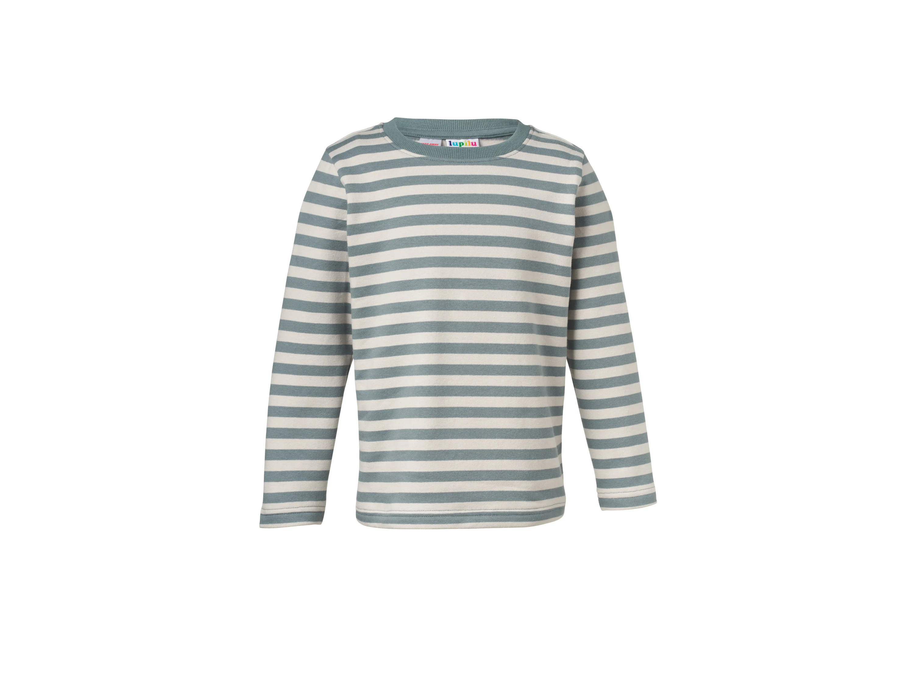 LUPILU® Kinder-Thermo-Sweatshirts, 2 Stück (Streifen/grün, 98/104) – Bild 4 von 4