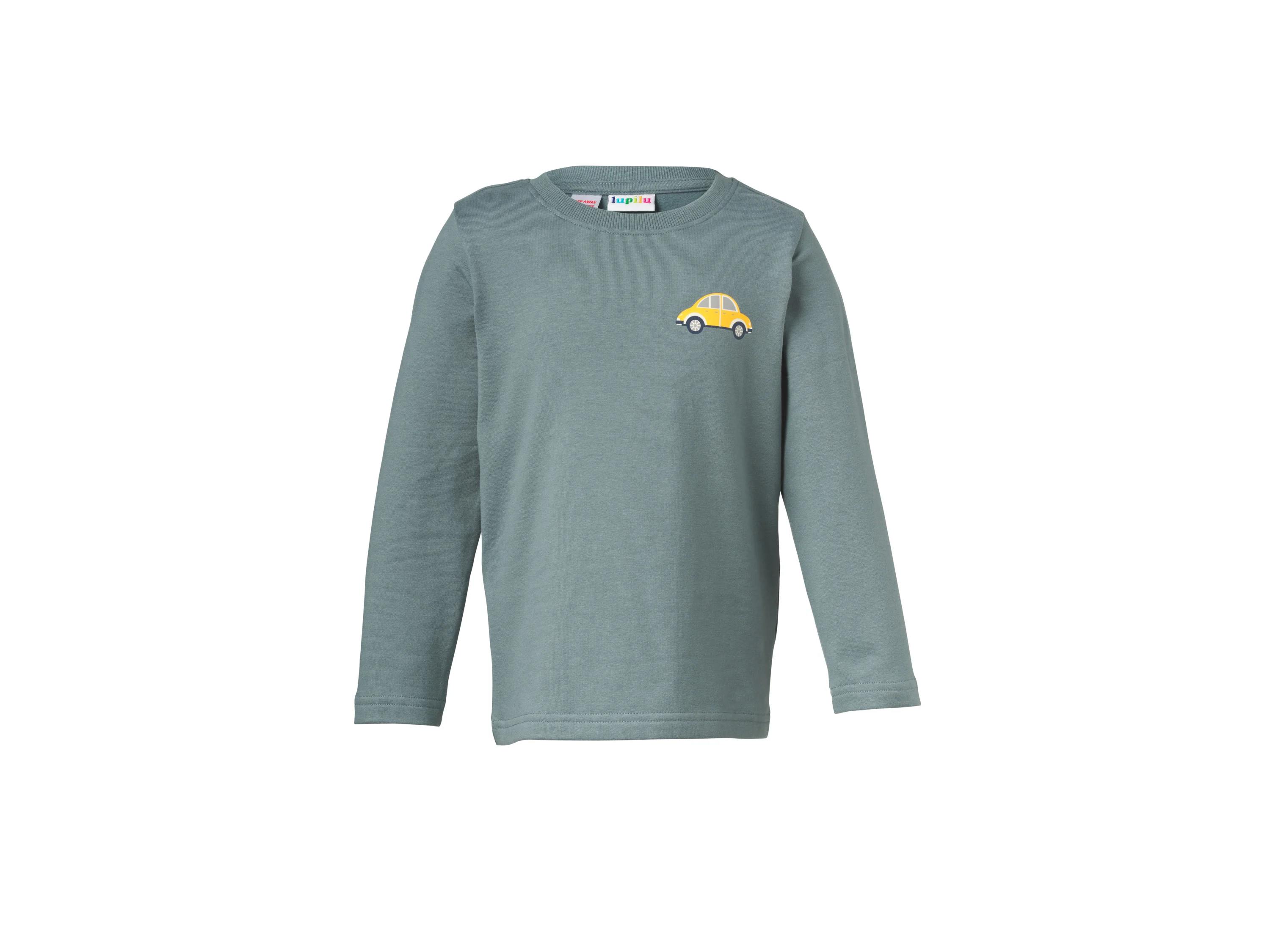 LUPILU® Kinder-Thermo-Sweatshirts, 2 Stück (Streifen/grün, 122/128) – Bild 2 von 4