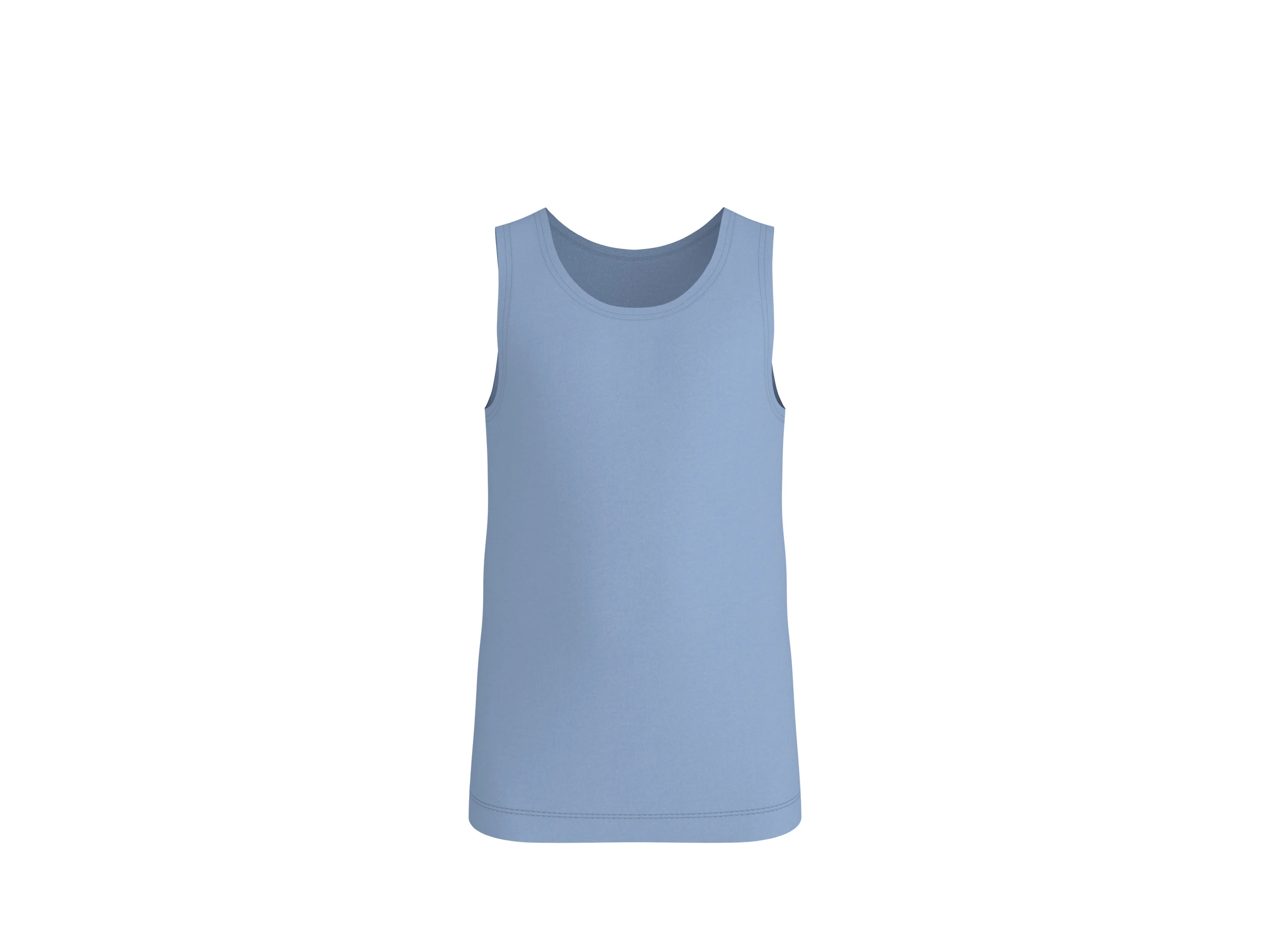 LUPILU® Kinder Unterhemd, 5 Stück (gemustert/navy/blau, 122/128) – Bild 2 von 4
