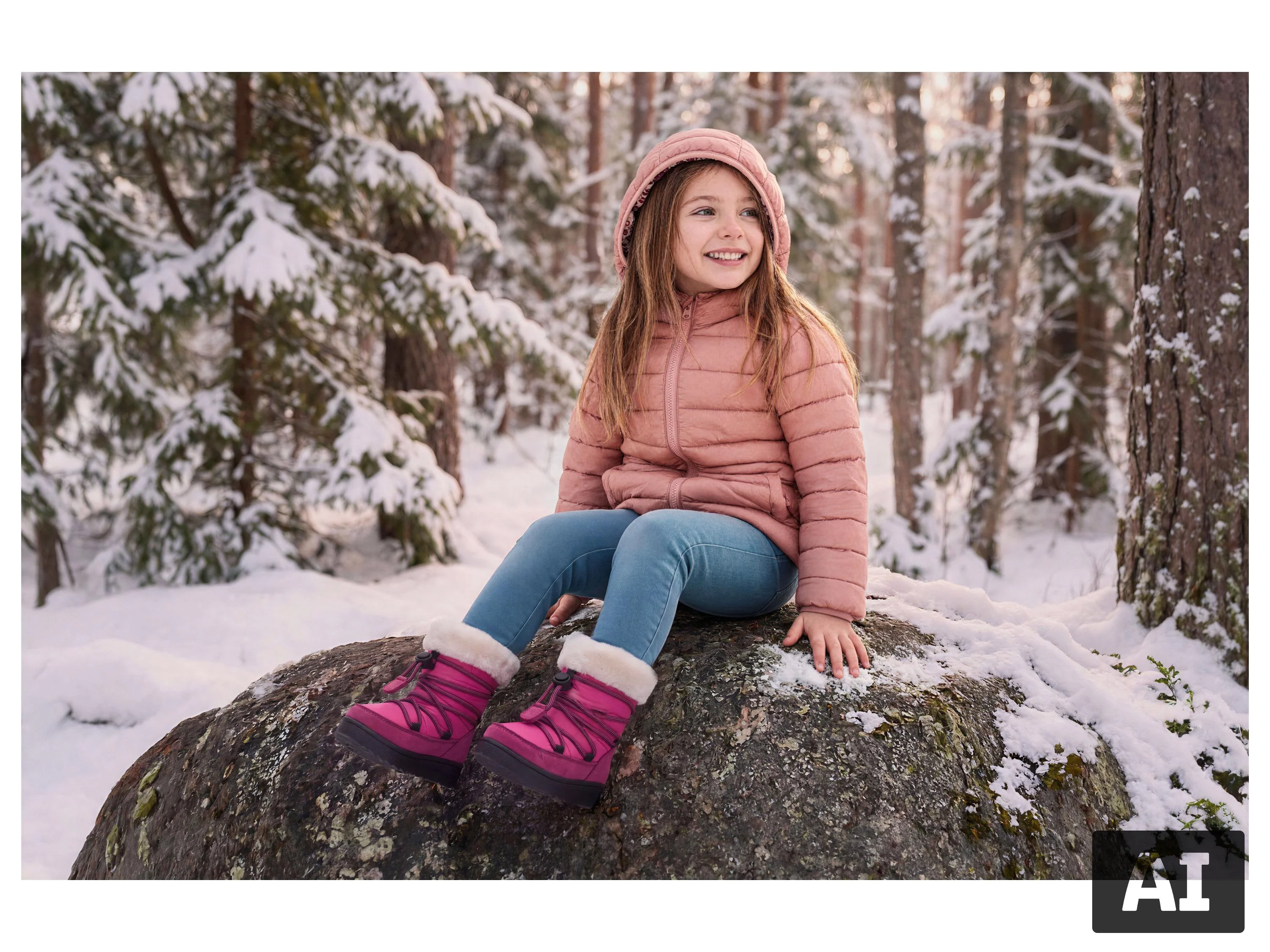 LUPILU® Kinder Winterstiefel (Pink, 27) – Bild 4 von 4