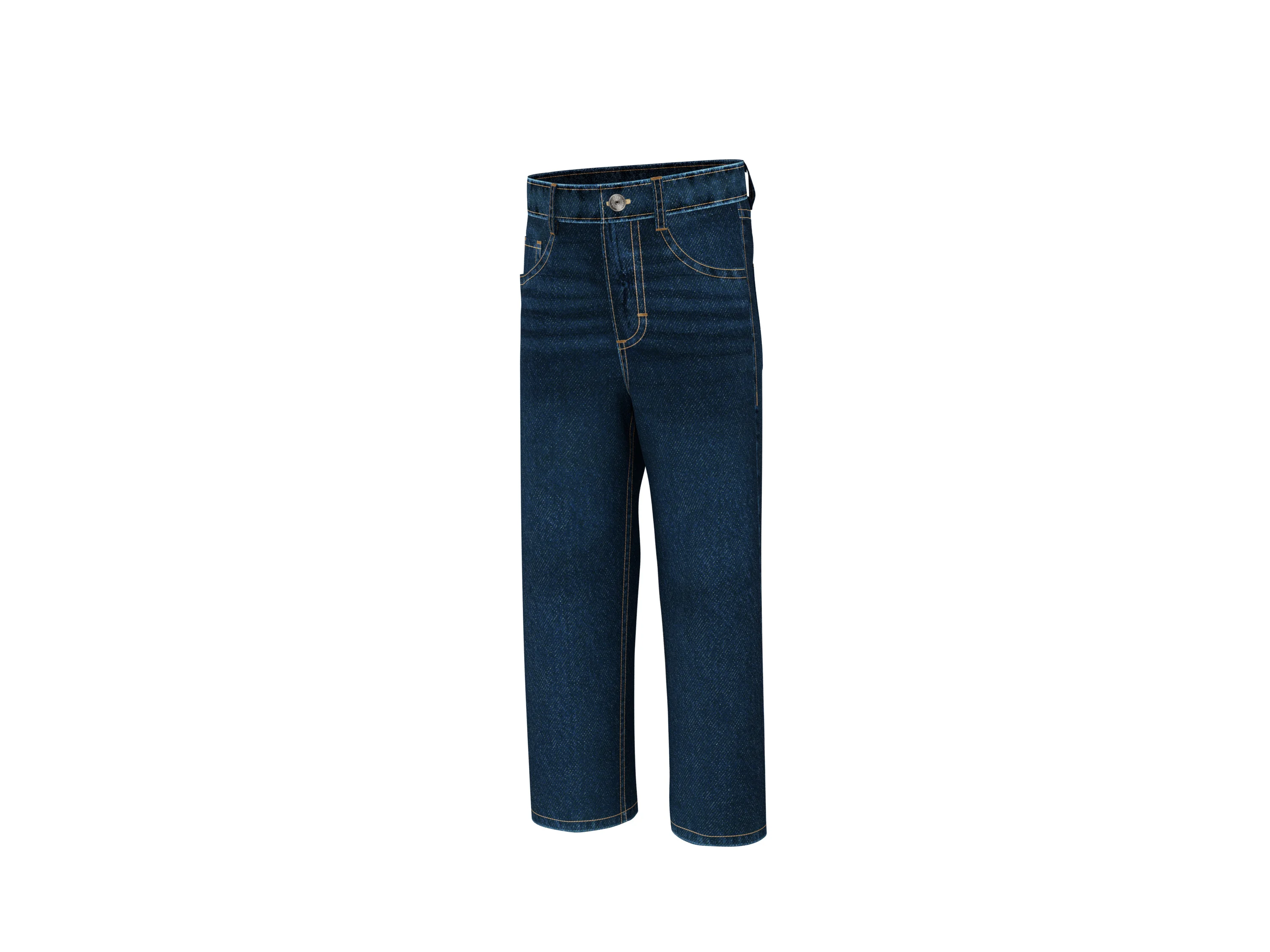LUPILU® Kleinkinder Jeans, Relaxed Fit (Dunkelblau, 110) – Bild 3 von 4