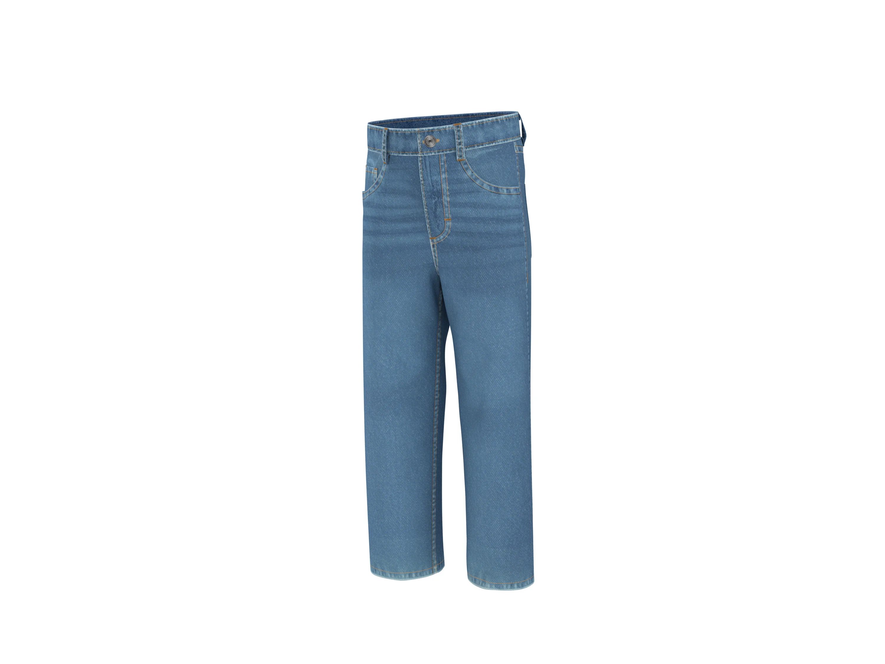 LUPILU® Kleinkinder Jeans, Relaxed Fit (Blau, 98) – Bild 3 von 4