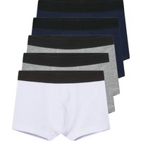 LUPILU® Kleinkinder Jungen Boxer, 5 Stück (navy/grau/weiß, 98/104)