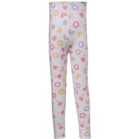 LUPILU® Kleinkinder Leggings, 2 Stück (weiß/lila, 122/128)