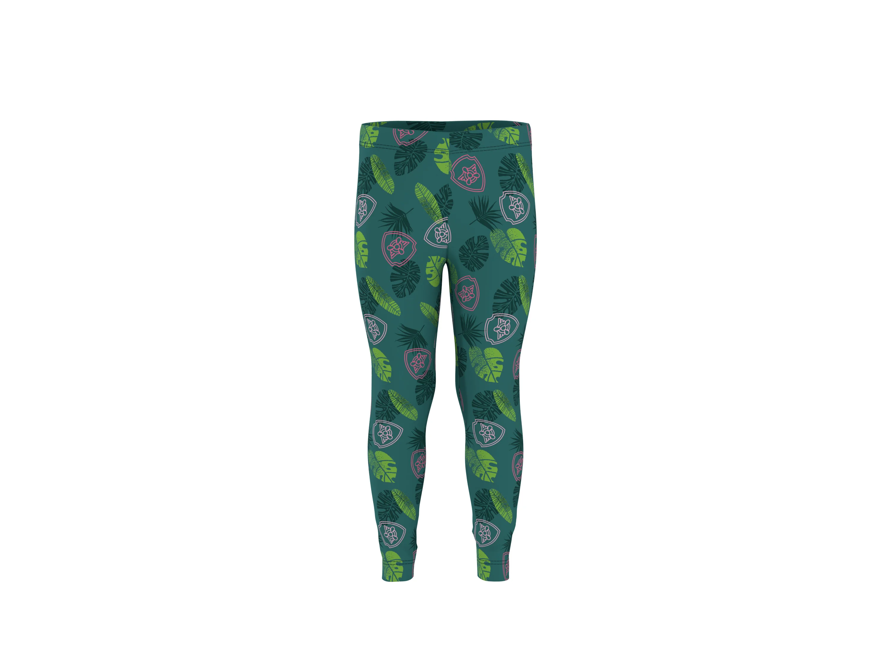 LUPILU® Kleinkinder Leggings, 2 Stück (pink/grün, 110/116) – Bild 4 von 4
