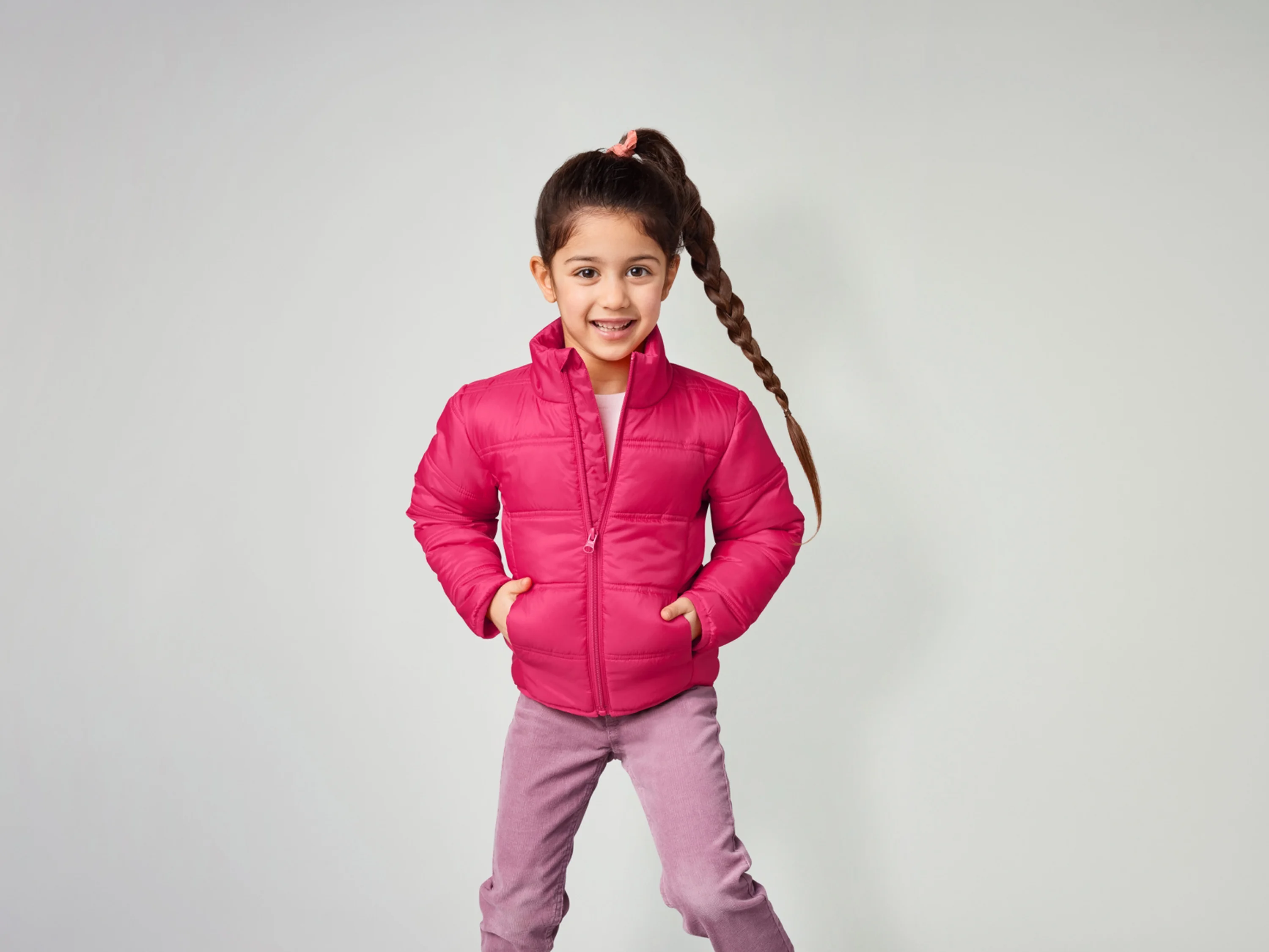 LUPILU® Kleinkinder Lightweight-Jacke, windabweisend (Pink, 110) – Bild 2 von 3