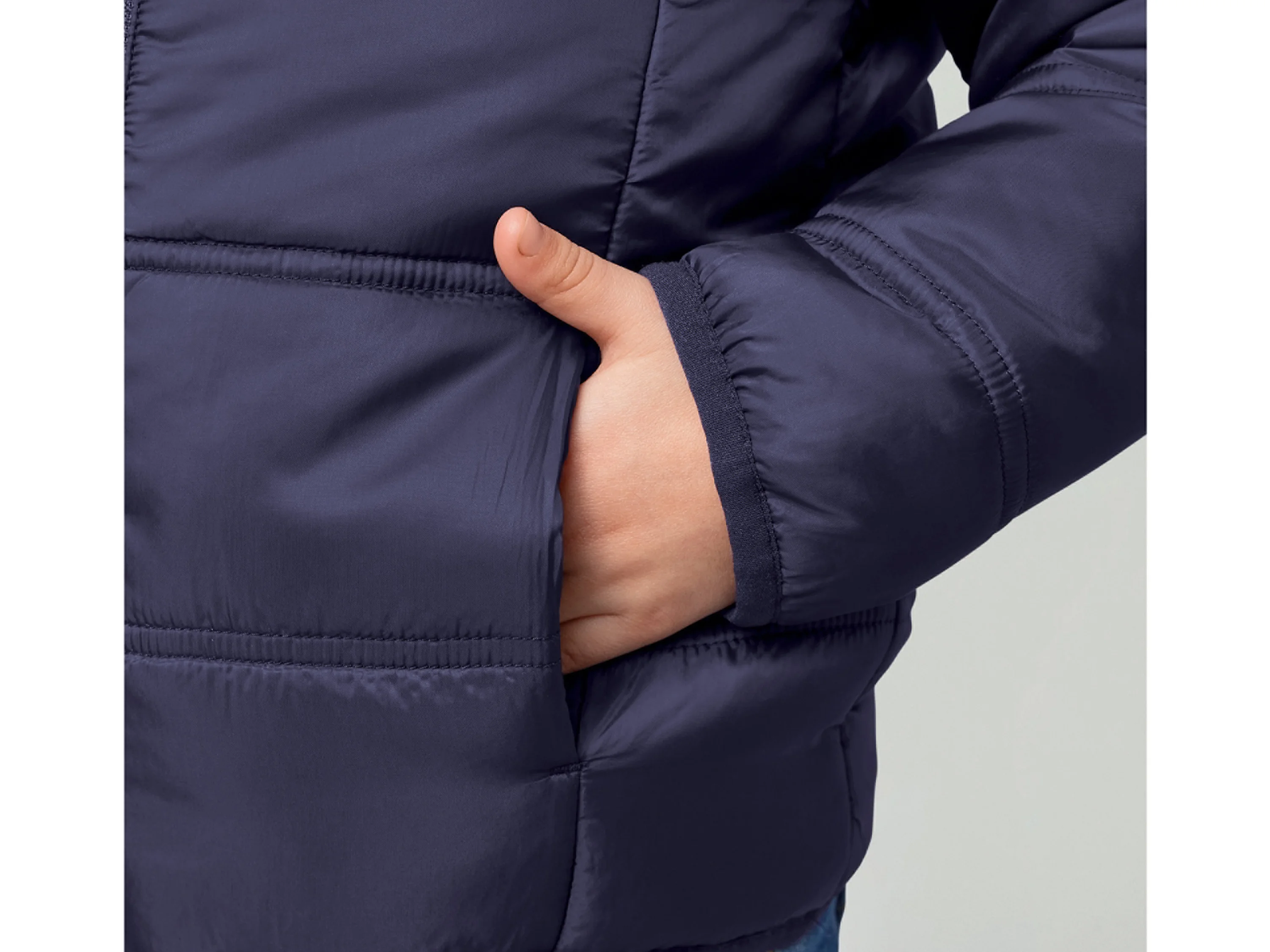 LUPILU® Kleinkinder Lightweight-Jacke, windabweisend (Lila, 128) – Bild 4 von 4