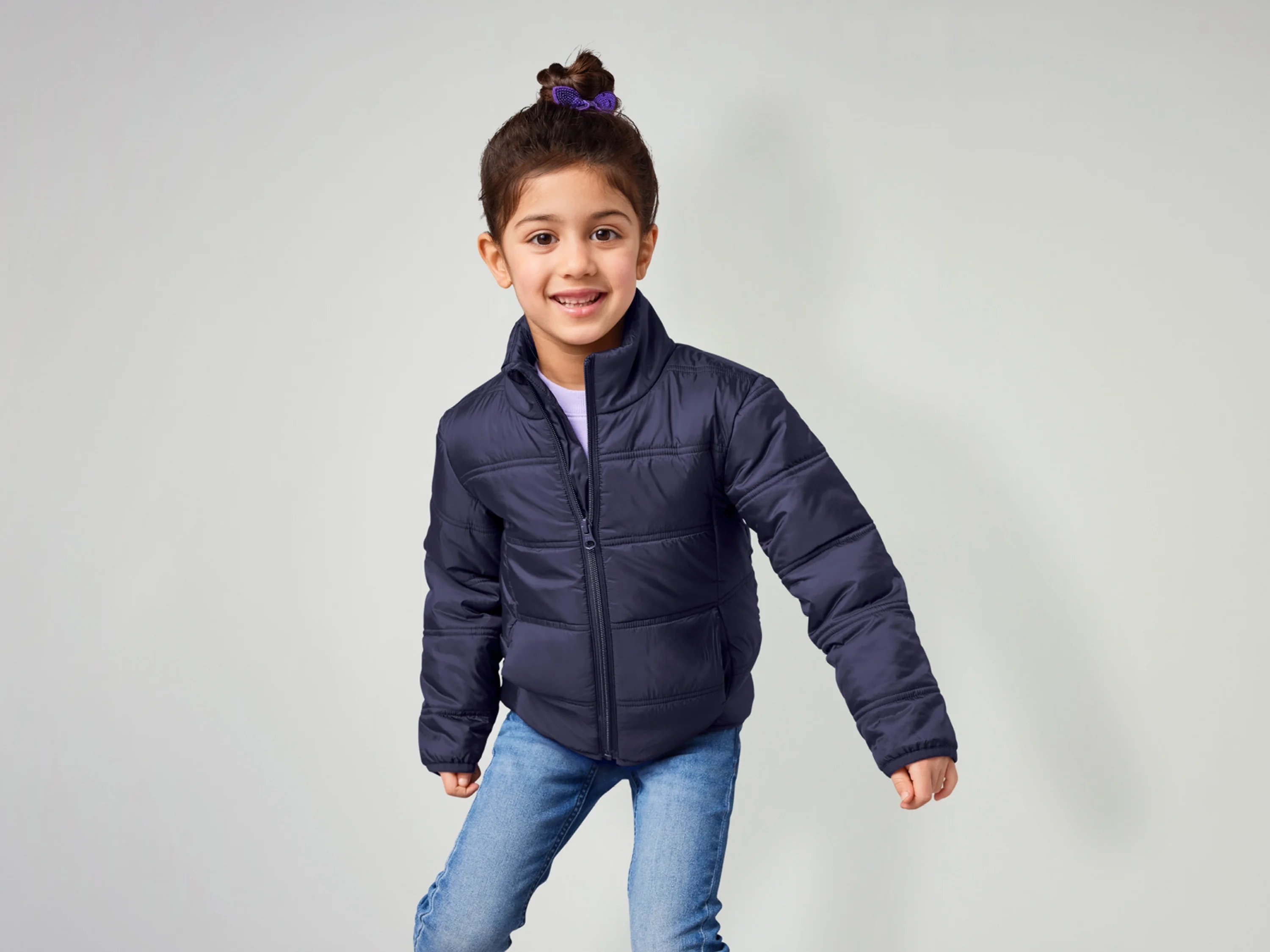 LUPILU® Kleinkinder Lightweight-Jacke, windabweisend (Lila, 98) – Bild 2 von 4