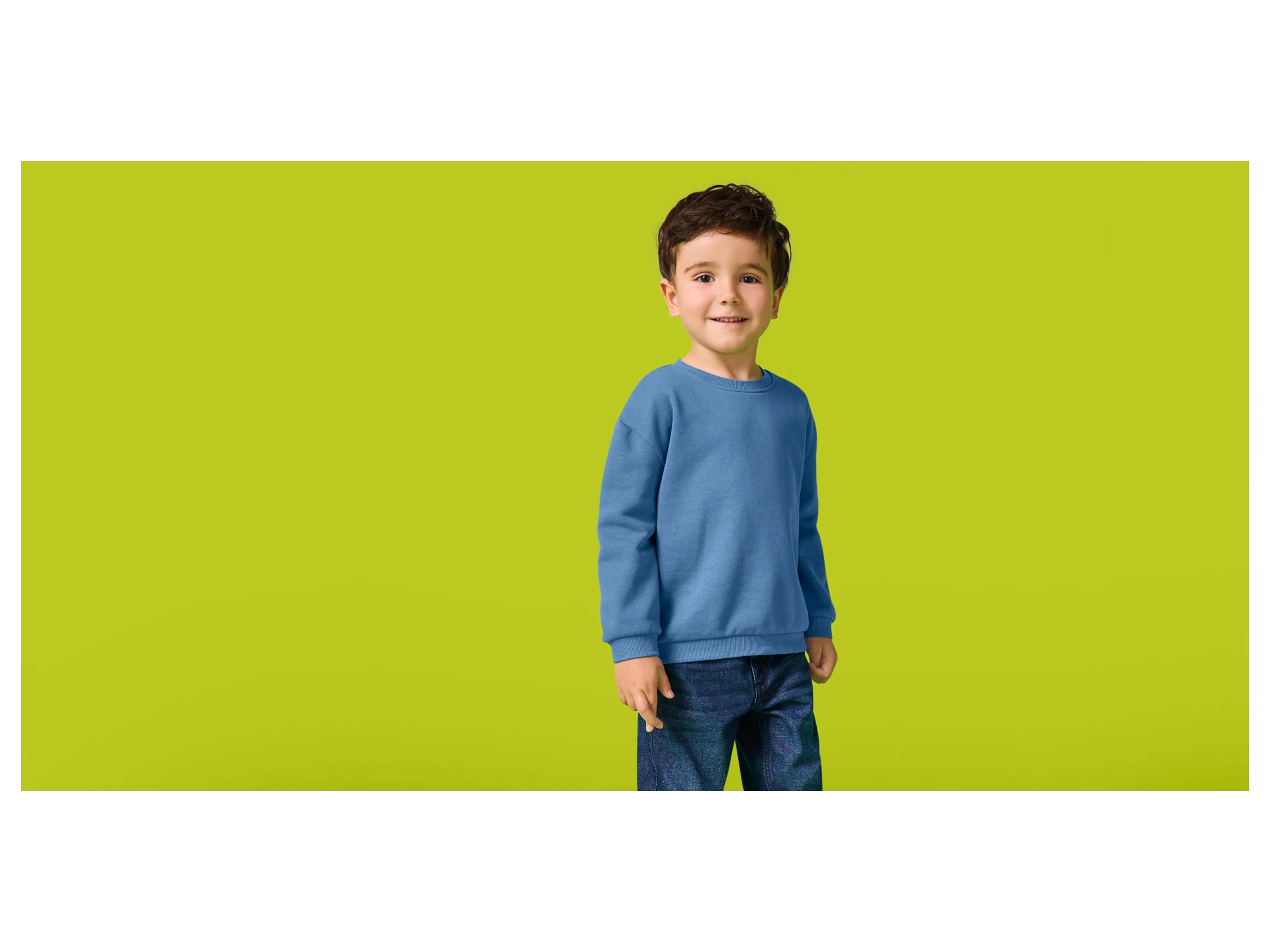 LUPILU® Kleinkinder Mädchen/Jungen Sweatpullover (Blau, 122/128) – Bild 2 von 3