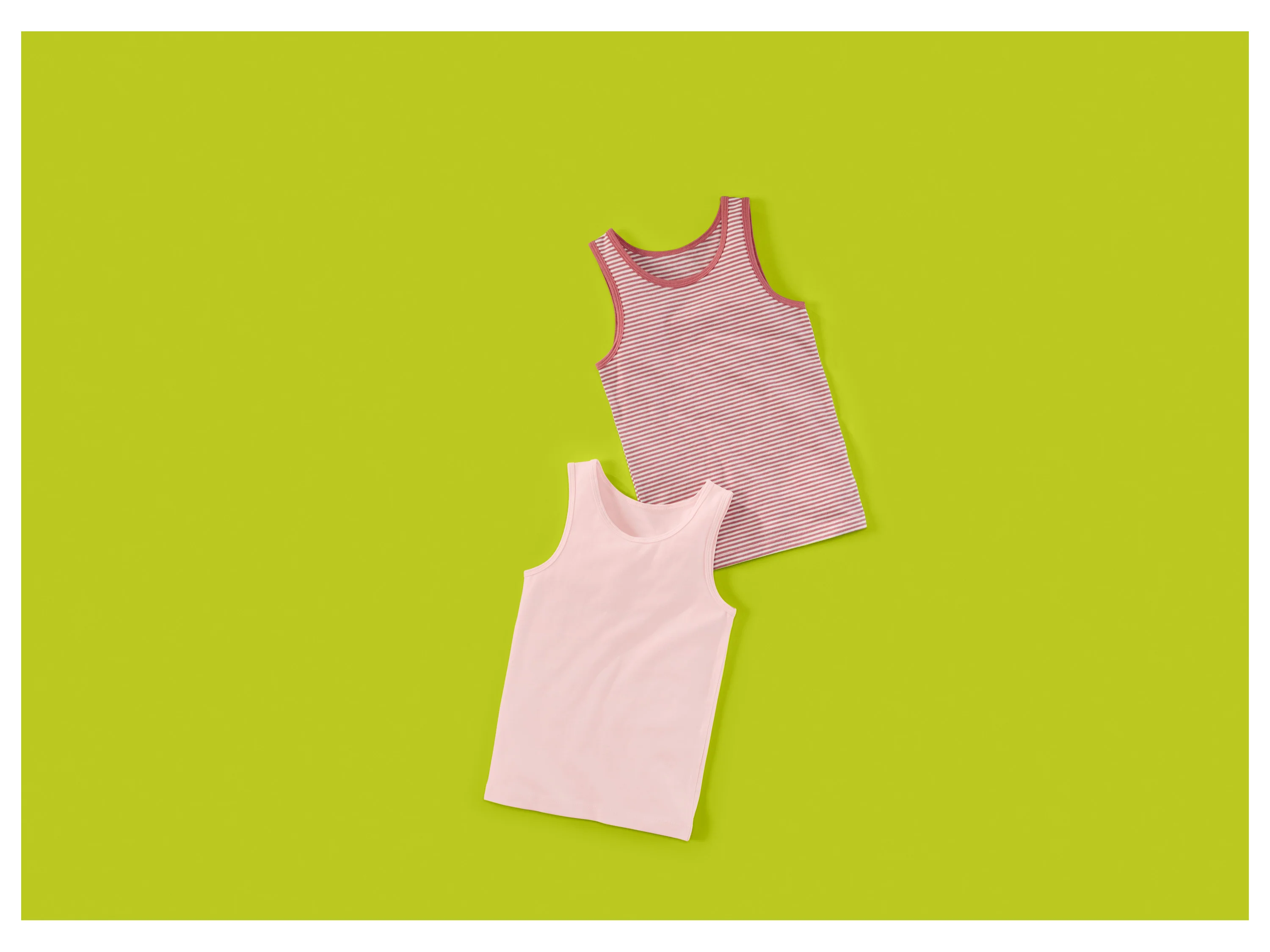 LUPILU® Kleinkinder Mädchen Unterhemd, 2 Stück (Rosa, 122/128) – Bild 2 von 4
