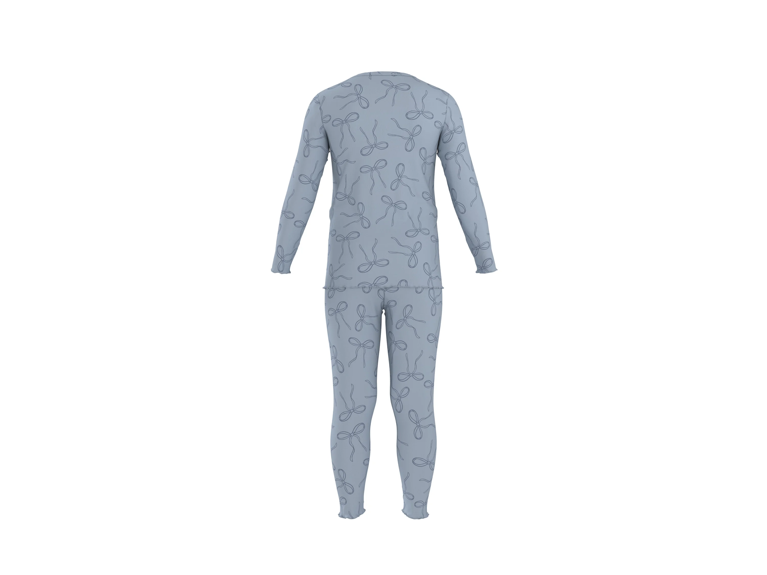 LUPILU® Kleinkinder Pyjama (Blau, 110/116) – Bild 3 von 4