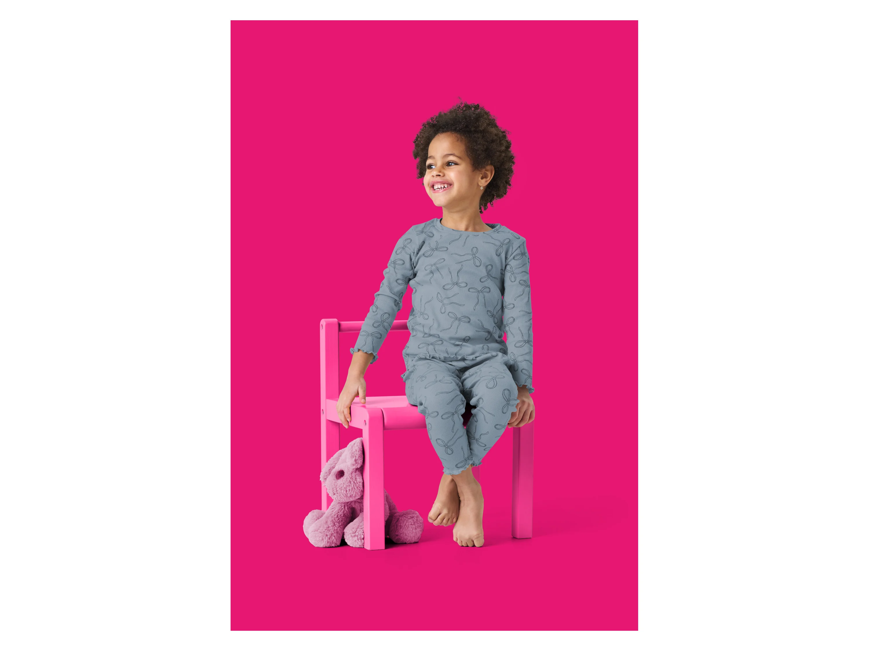 LUPILU® Kleinkinder Pyjama (Blau, 98/104) – Bild 2 von 4