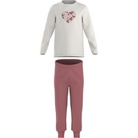 LUPILU® Kleinkinder Pyjama (Weiß/Rosa, 98/104)