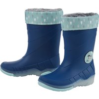 LUPILU® Kleinkinder Regenstiefel mit Licht und Warmfutter (Navy, 27)
