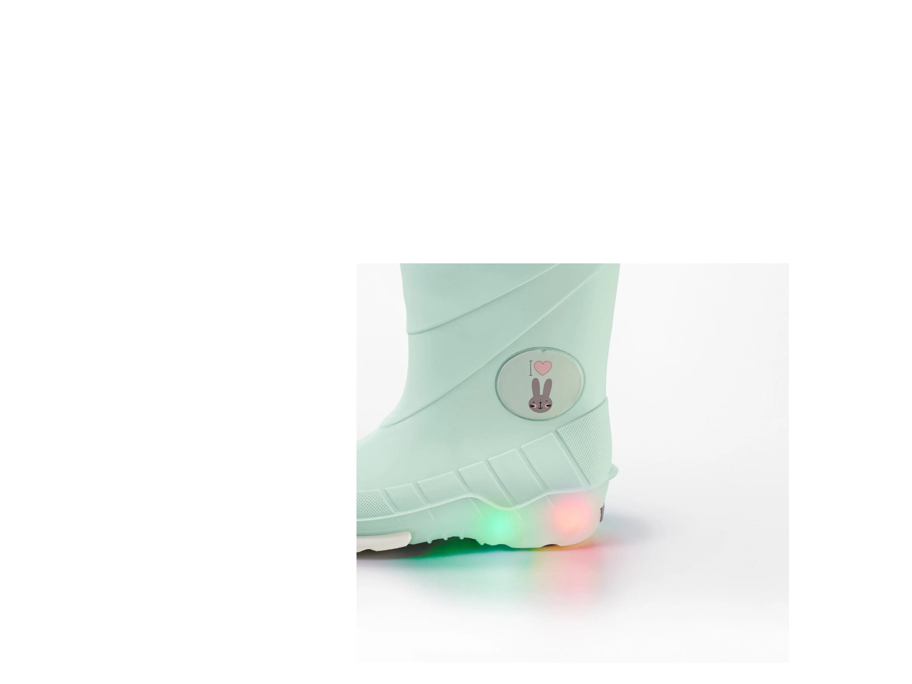 LUPILU® Kleinkinder Regenstiefel mit Licht und Warmfutter (Türkis, 29) – Bild 2 von 4