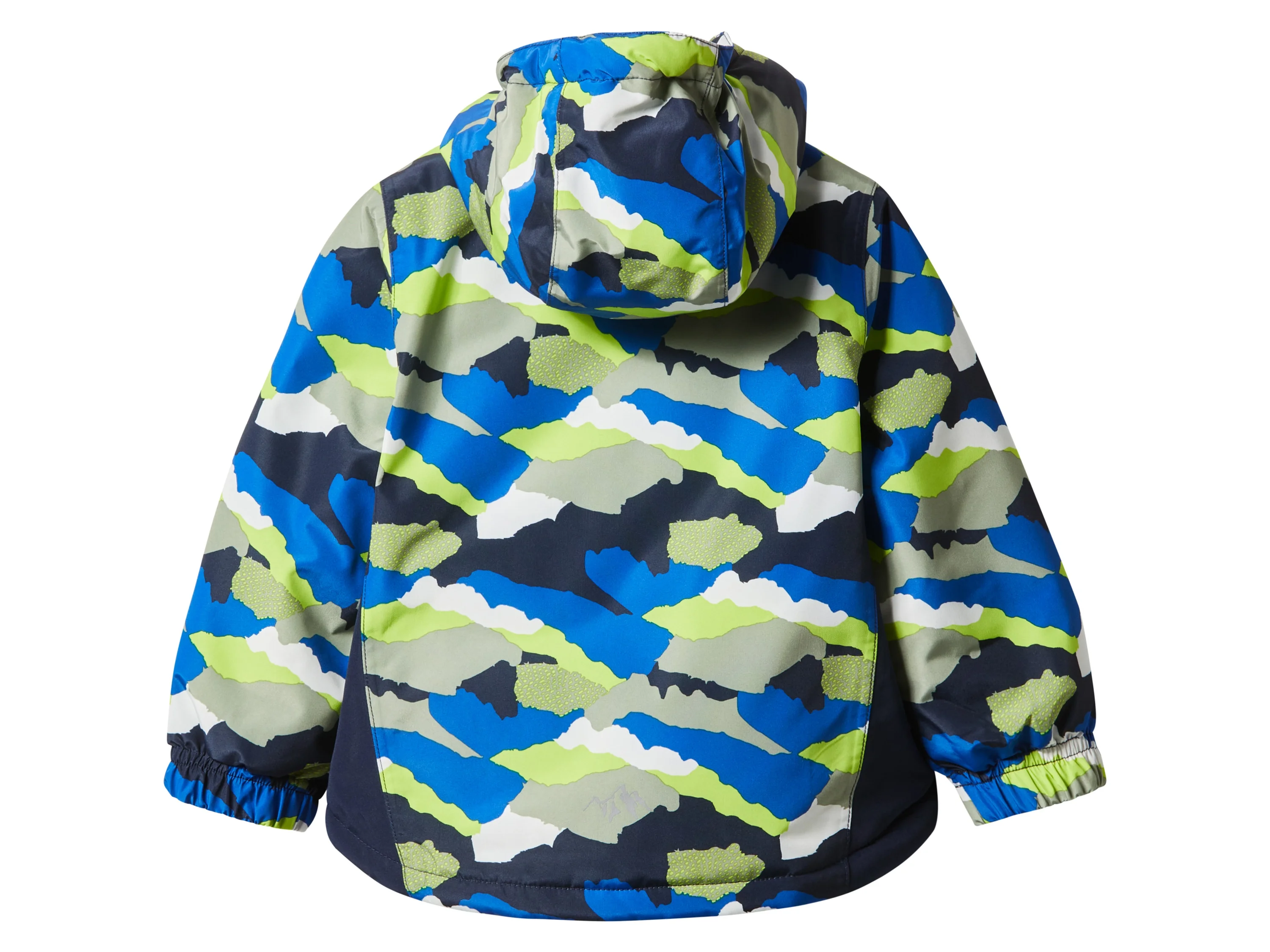 LUPILU® Kleinkinder Schneejacke (Gemustert/lime/navy, 98/104) – Bild 2 von 2