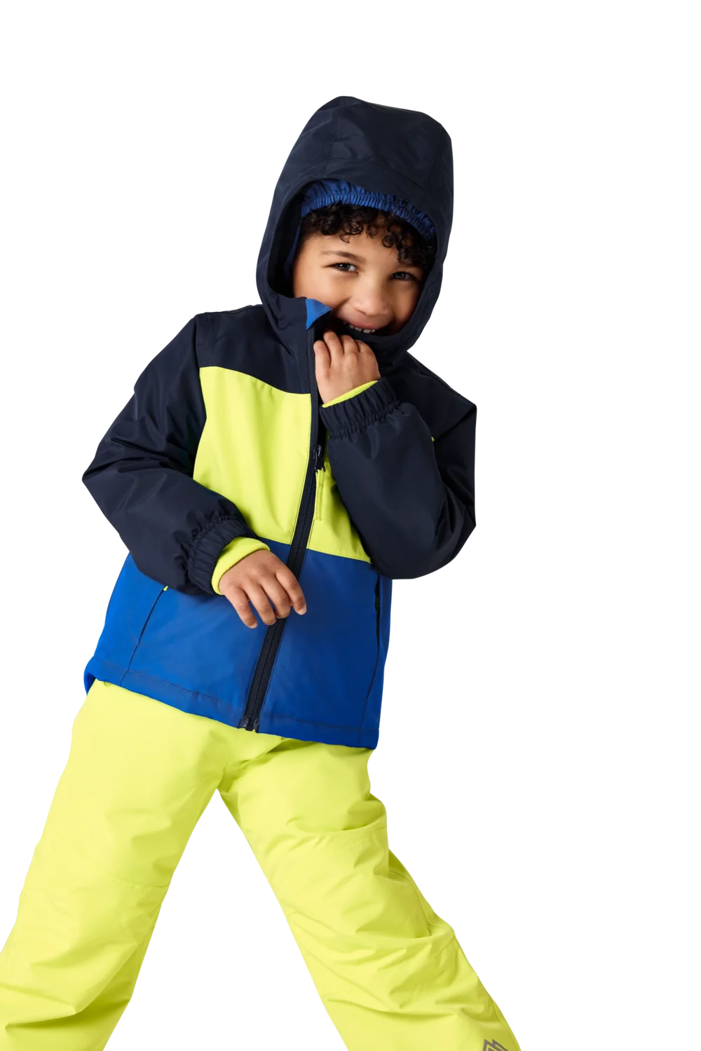 LUPILU® Kleinkinder Schneejacke (navy/lime, 110/116) – Bild 2 von 4