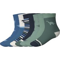 LUPILU® Kleinkinder Socken, 7 Stück (blau/grau/navy, 27-30)