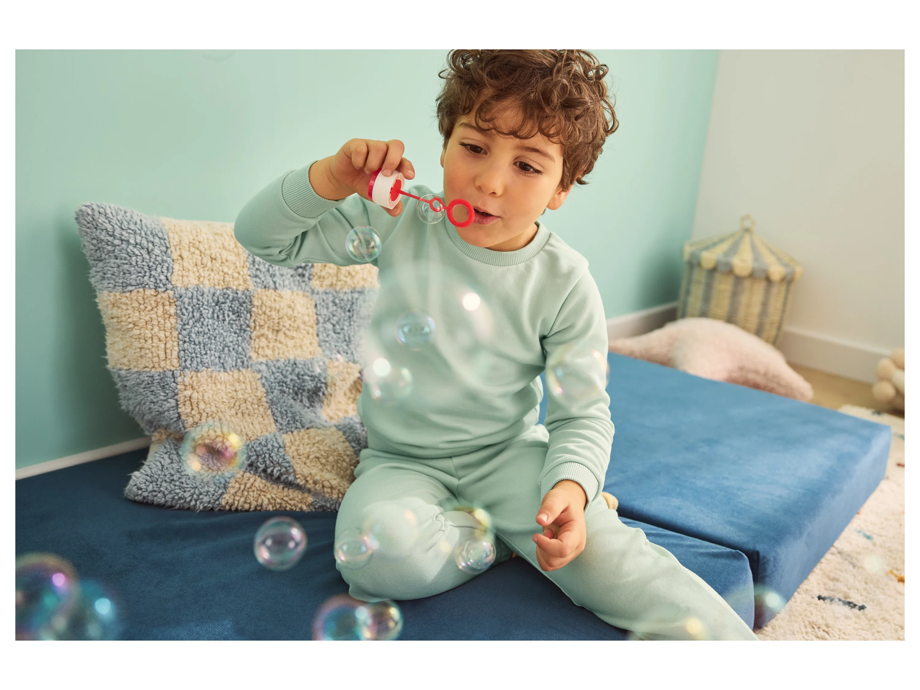 LUPILU® Kleinkinder Sweathose (Mint, 98/104) – Bild 2 von 3
