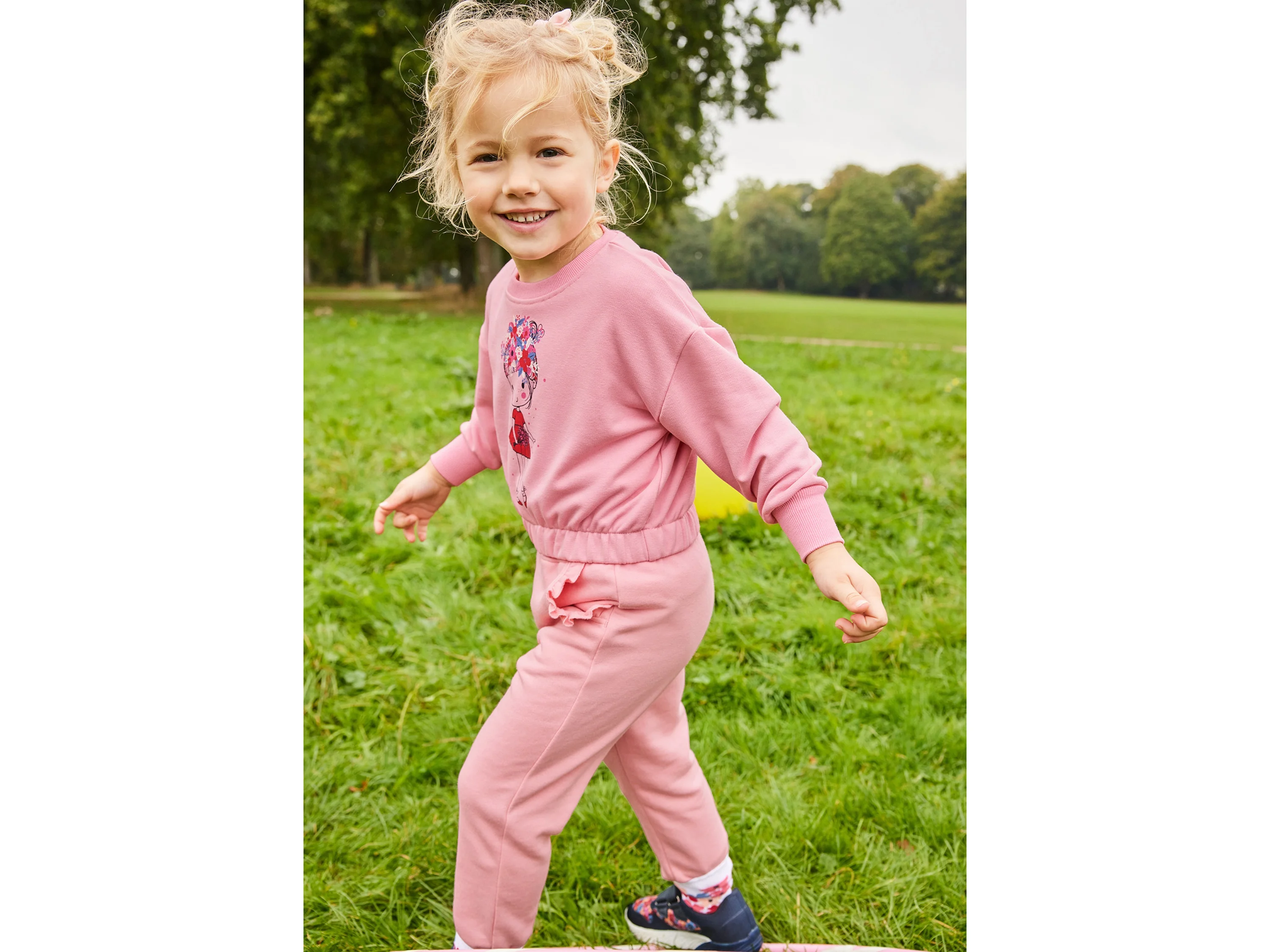 LUPILU® Kleinkinder Sweatpullover (Rosa, 110/116) – Bild 3 von 4