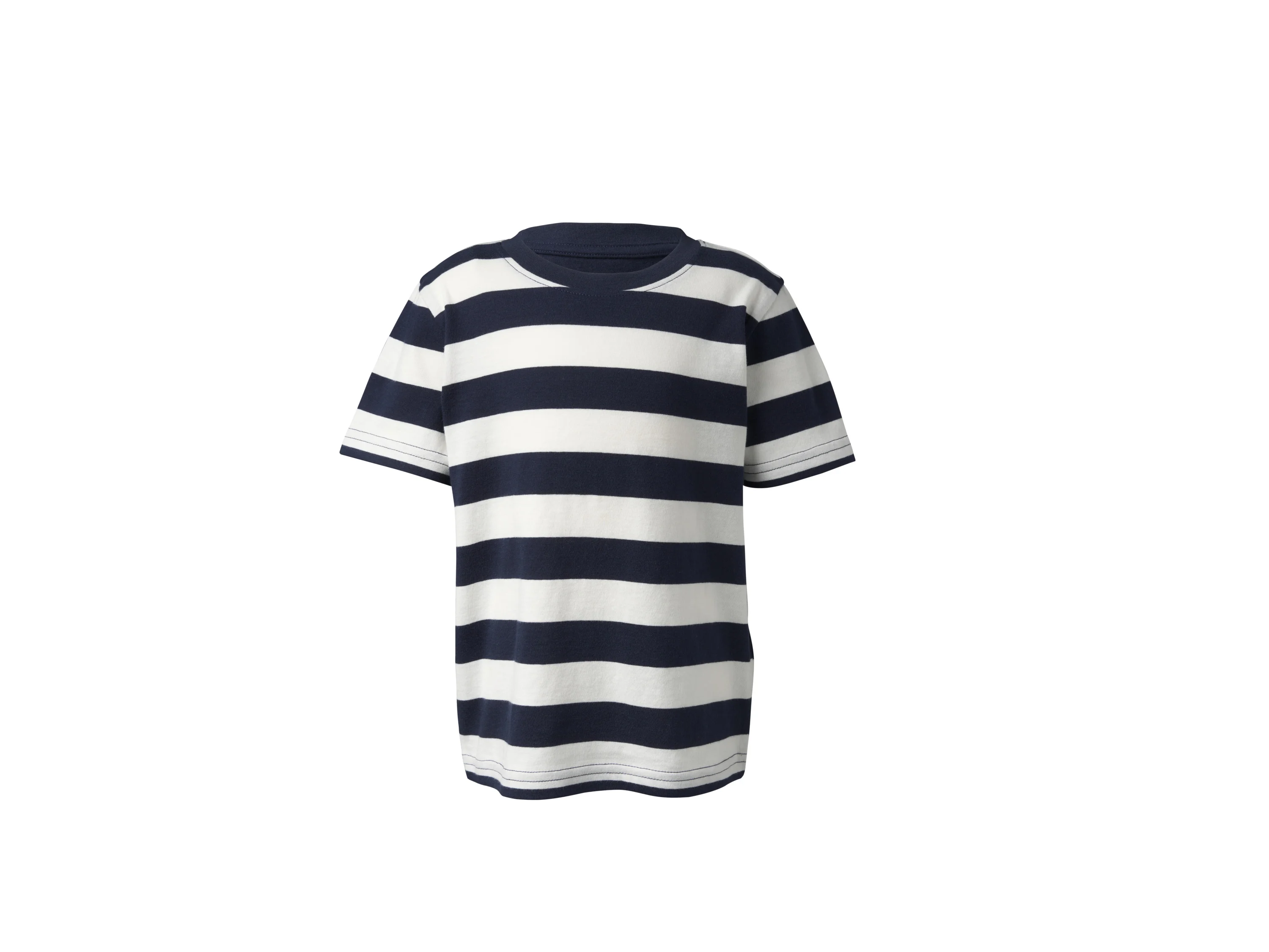 LUPILU® Kleinkinder T-Shirt, 2 Stück (Streifen/blau, 122/128) – Bild 4 von 4