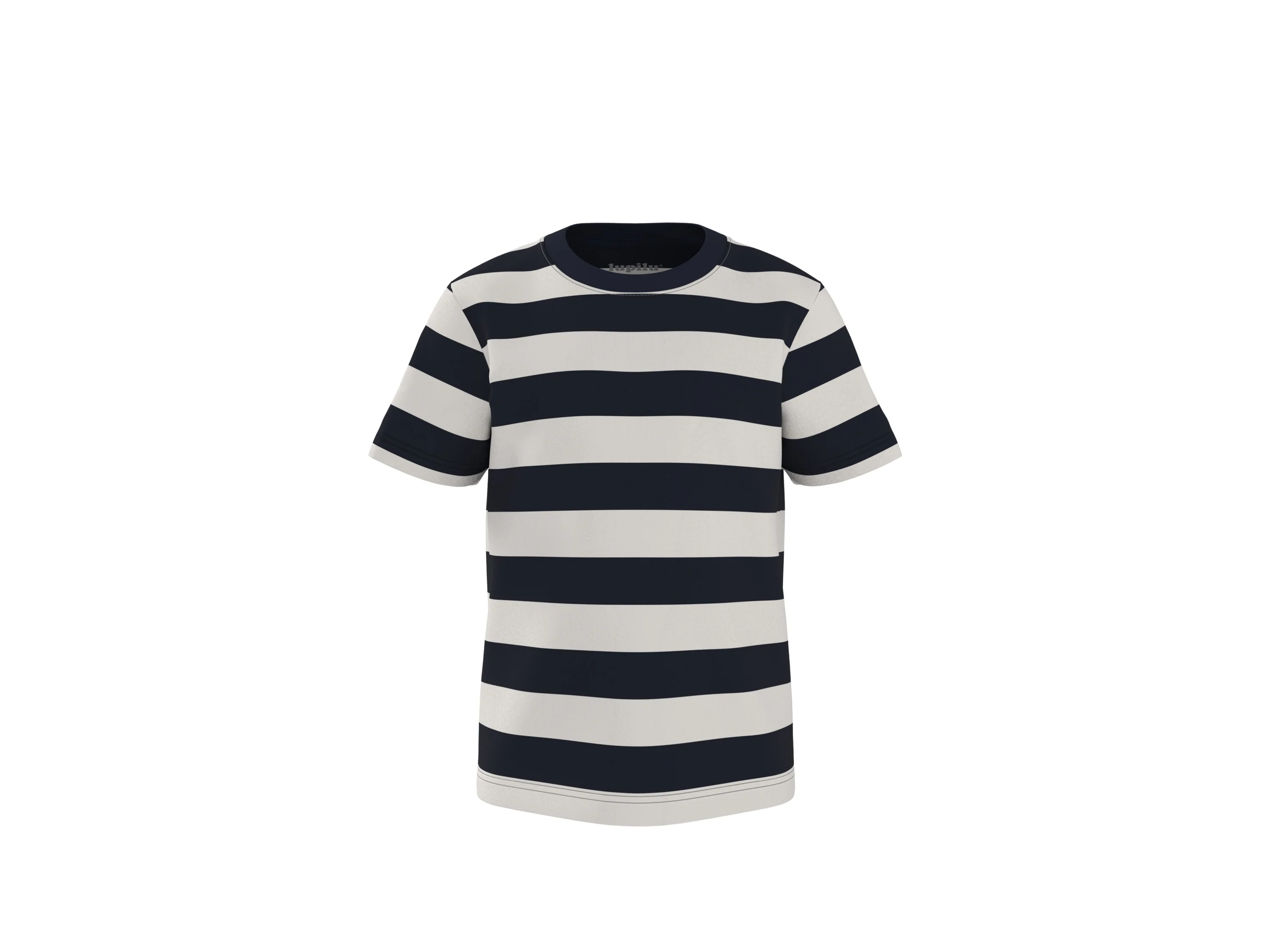LUPILU® Kleinkinder T-Shirt, 2 Stück (Streifen/blau, 110/116) – Bild 3 von 4