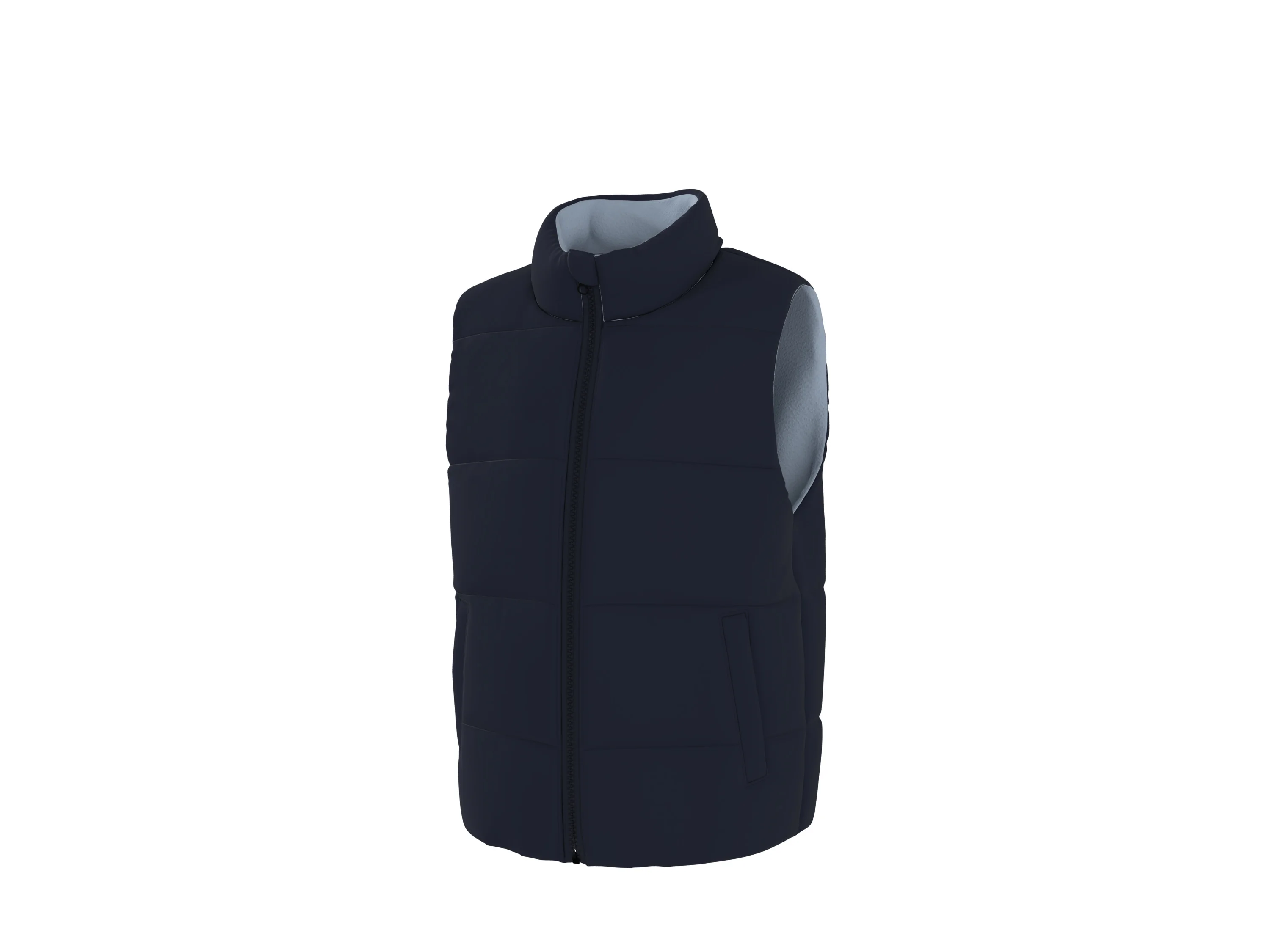 LUPILU® Kleinkinder Wende-Steppweste (navy/hellblau, 110/116) – Bild 4 von 4
