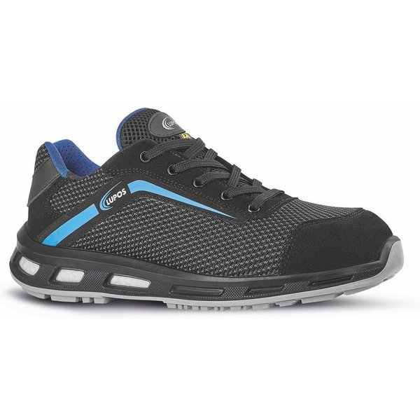 Lupos Lupos Ollie S1P SRC ESD, Sicherheitshalbschuhe Arbeitsschuh Gefertigt aus weichem Veloursleder mit atmungsaktiven Mesh-Einsätzen