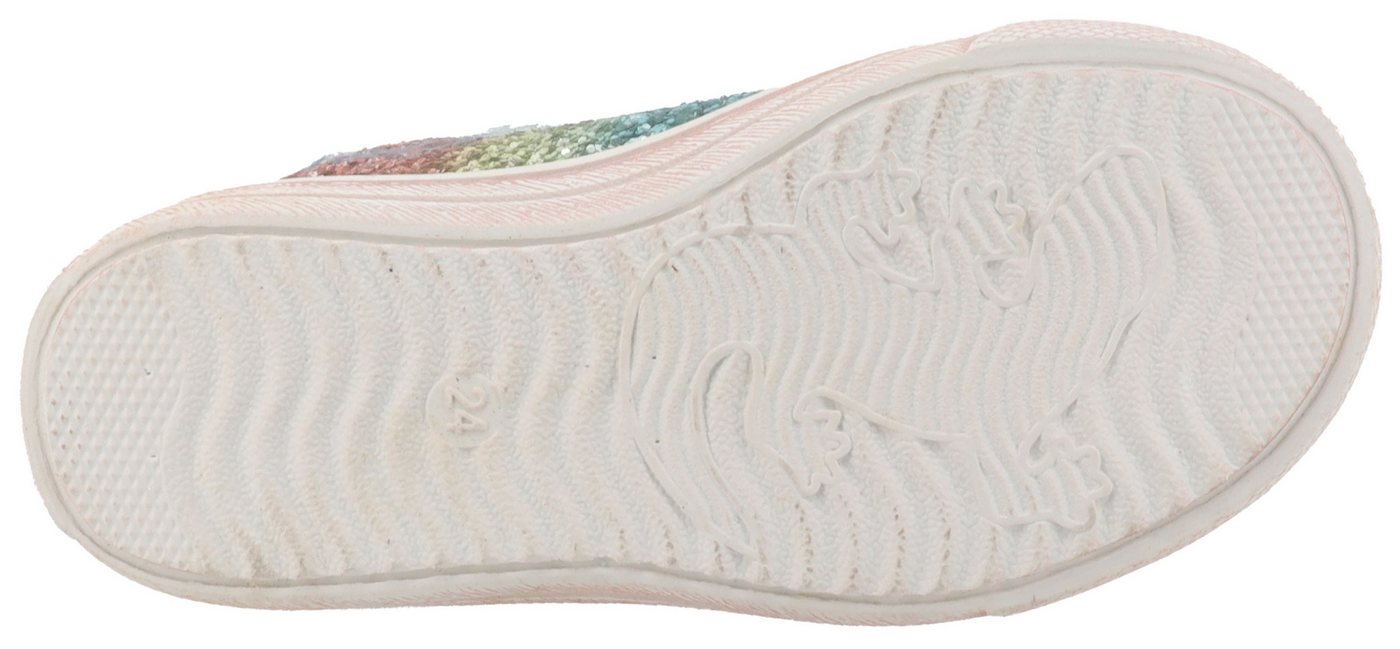Lurchi Salita Sneaker, Schnürschuh mit bunten Glitzerbesatz, Größenschablone z. Download – Bild 5 von 5