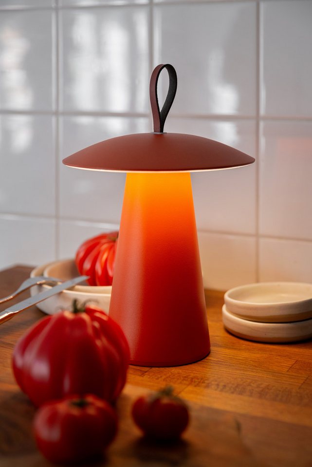 LUUK Studio LED Tischleuchte Lyvo, LED fest integriert, Tageslichtweiß, warmweiß, LED Tischlampe, kabellos, stufenlos dimmbar, IP 54 – Bild 4 von 5